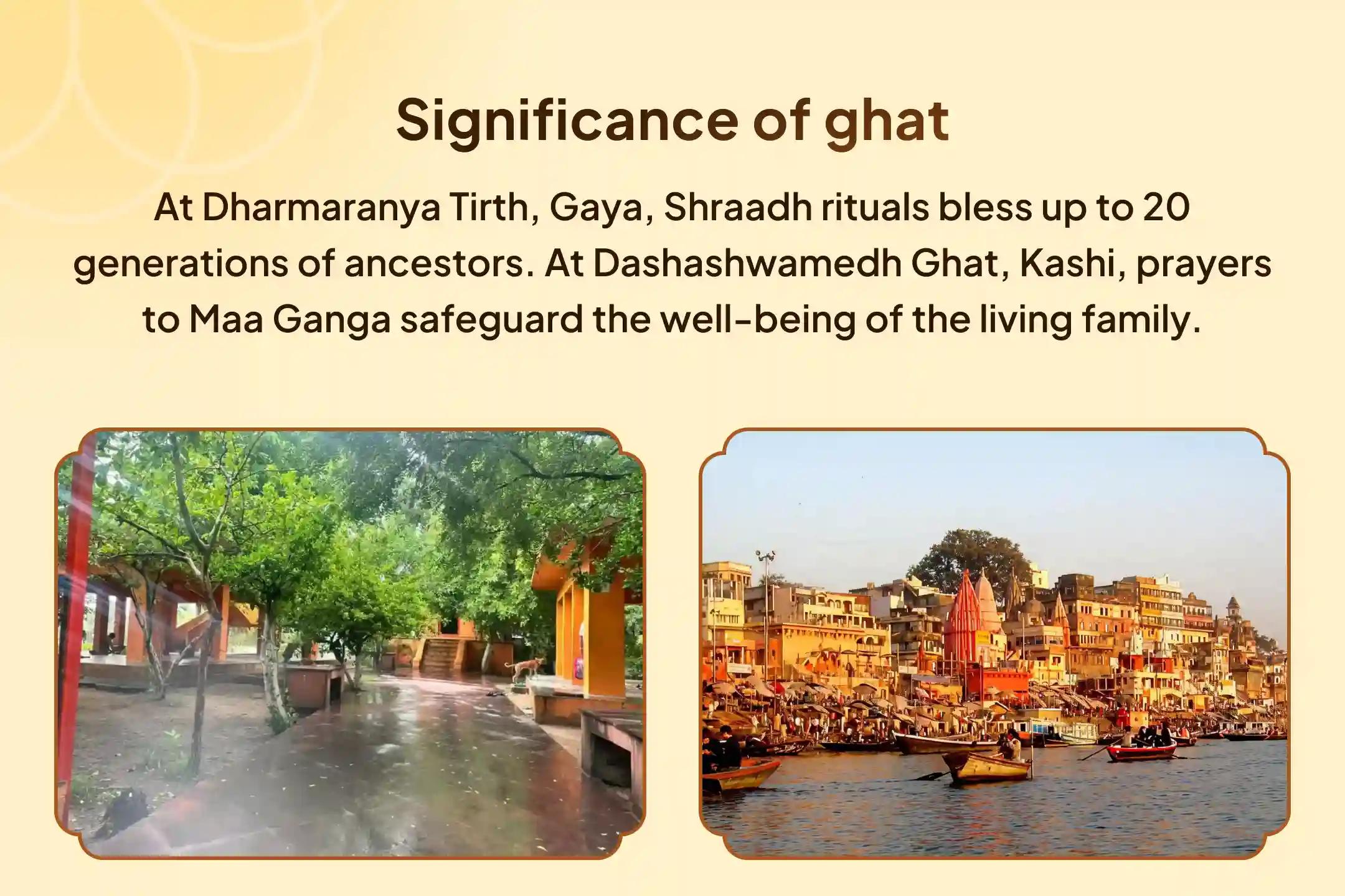 Panchami Gaya Pitru Shanti Mahapuja and Maha Aarti Pitru Shanti Mahapuja and Dashashwamedh Ghat Maha Aarti for the peace of ancestors' souls and relief from family disputes