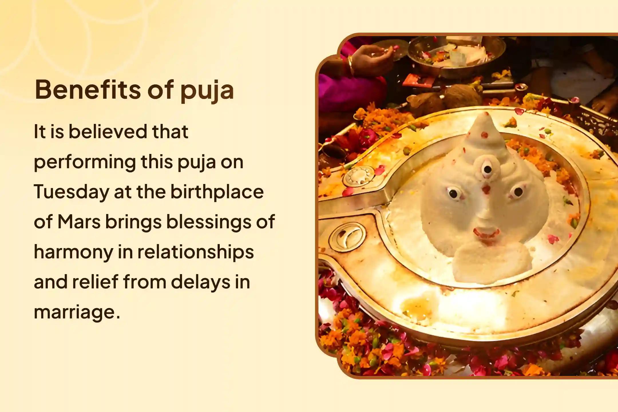 Birthplace of Mangal Temple Special Manglik Dosh Nivaran Mahapuja and Mangalnath Mahabhishek to get Blessings for Bliss in Relationship and to Avoid Delay in Marriage