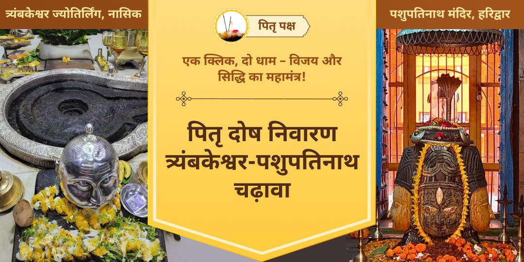 इस पितृपक्ष पितृ ऋण से मुक्ति पाएं - पितृ पति शिव के प्रमुख ज्योतिर्लिंग त्र्यंबकेश्वर एवं पशुपतिनाथ में चढ़ावा करें।