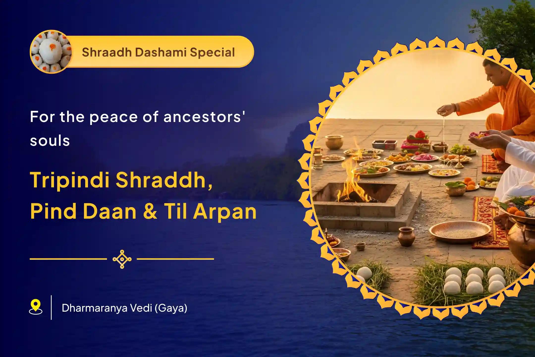 Pind Daan and Tripindi Shraadh Gaya Special Gaya Tripindi Shraadh, Pind Daan and Til Tarpanam for the peace of departed souls