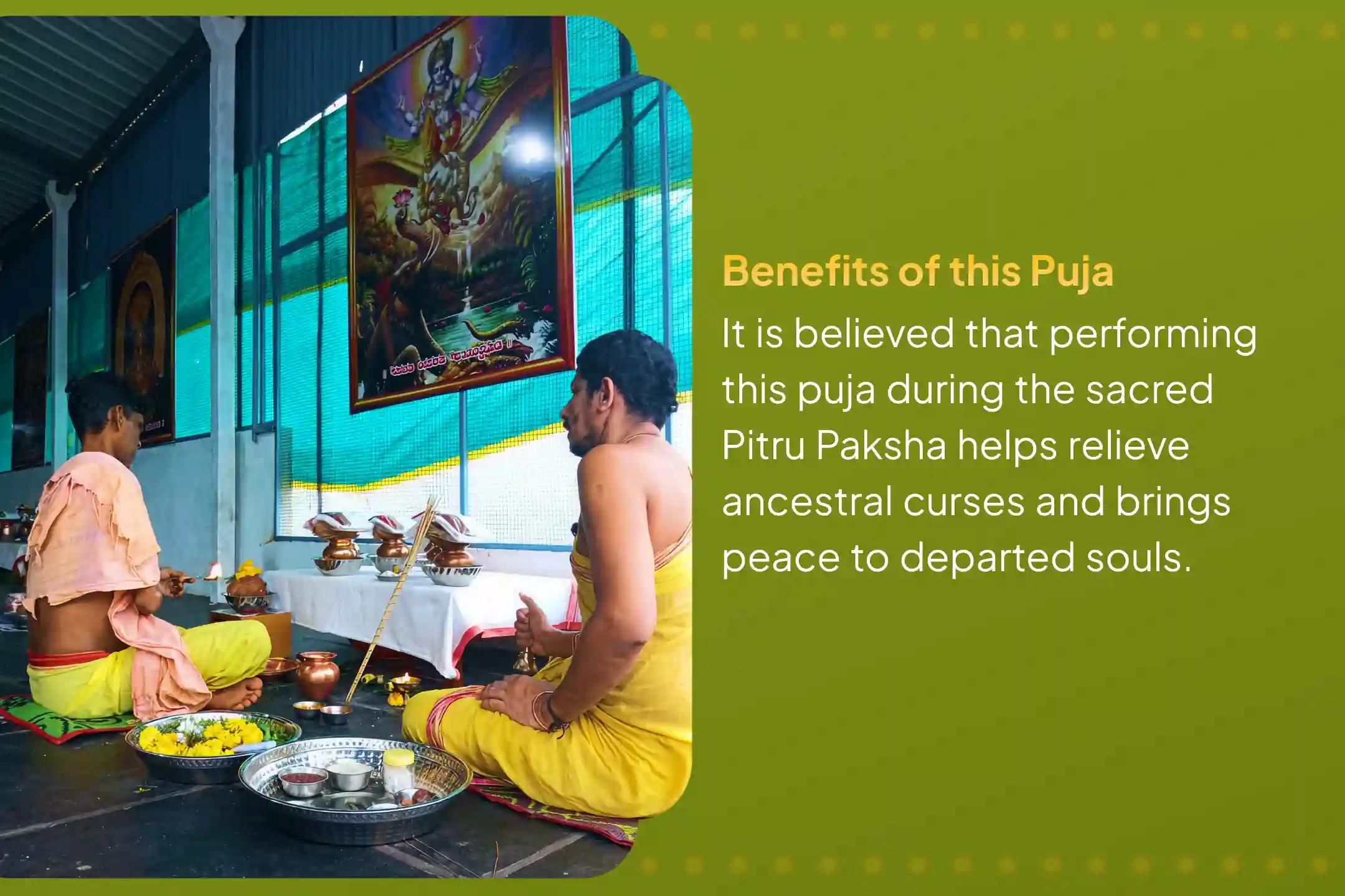 Participate in the Pitru Paksh Narayan Bali Special Narayan Bali, Tripindi Shradh, and Tila Homa to Relieve Ancestral Curse and Bring Peace for Departed Souls.