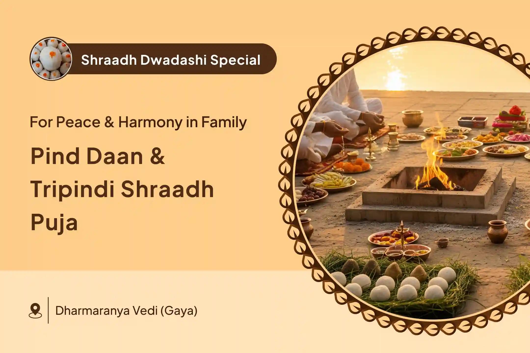 Pind Daan and Tripindi Shraadh Gaya Special Gaya Tripindi Shradh, Pind Daan and Til Tarpanam for Peace of Departed Souls