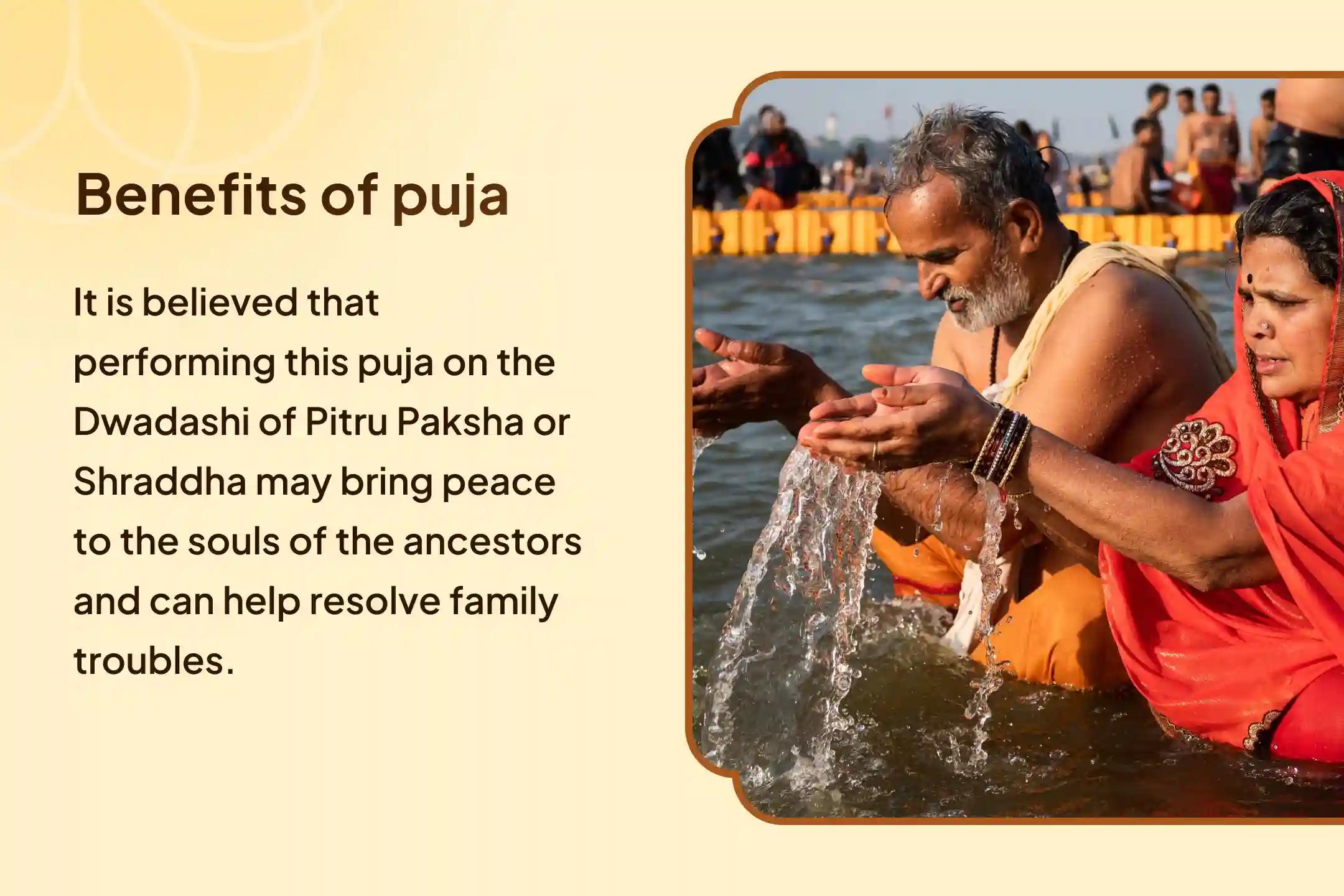 Dwadashi Pitru Shanti Special Dwadashi Pitru Dosha Shanti Mahapuja and Kashi Ganga Aarti for Peace of Ancestors' Souls and Resolving Family Disputes