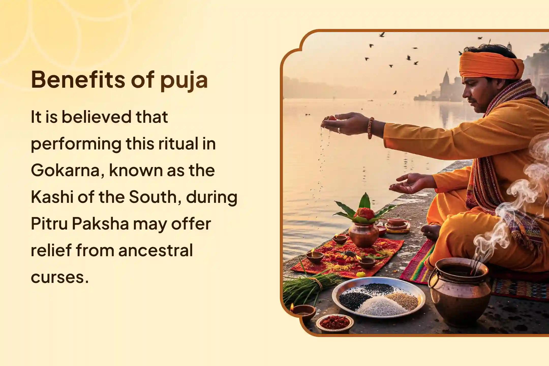 Gokarna Pitru Paksh Narayan Bali Special Narayan Bali Puja, Tripindi Shraadh Pitru Dosh Shanti Puja Seek Relief from Ancestral Curses and Bring Peace to Departed Souls