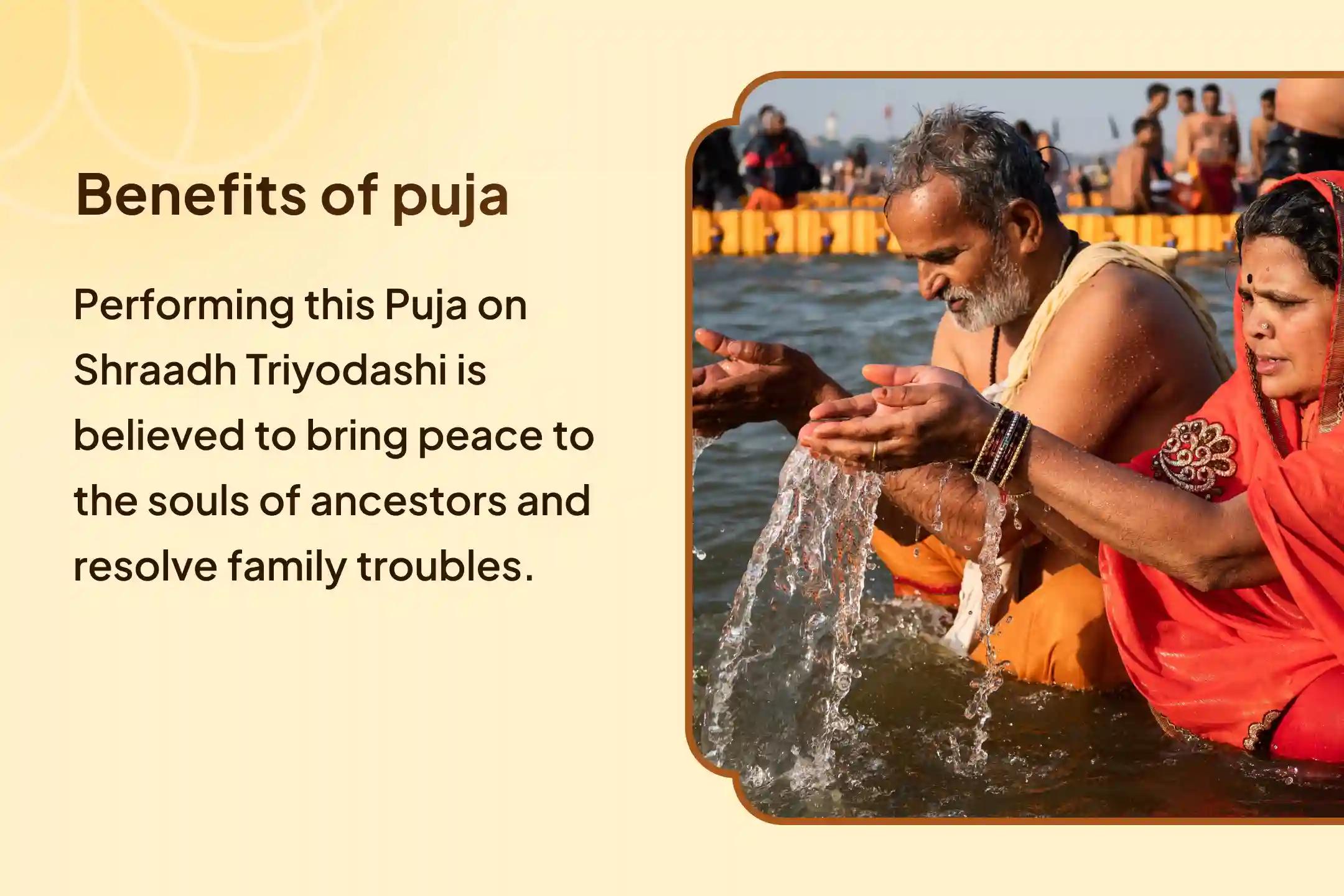 Tryodashi Tithi Pitru Shanti Special Trayodashi Pitru Dosh Shanti Mahapuja and Kashi Ganga Aarti for peace of ancestors' souls and resolving family disputes