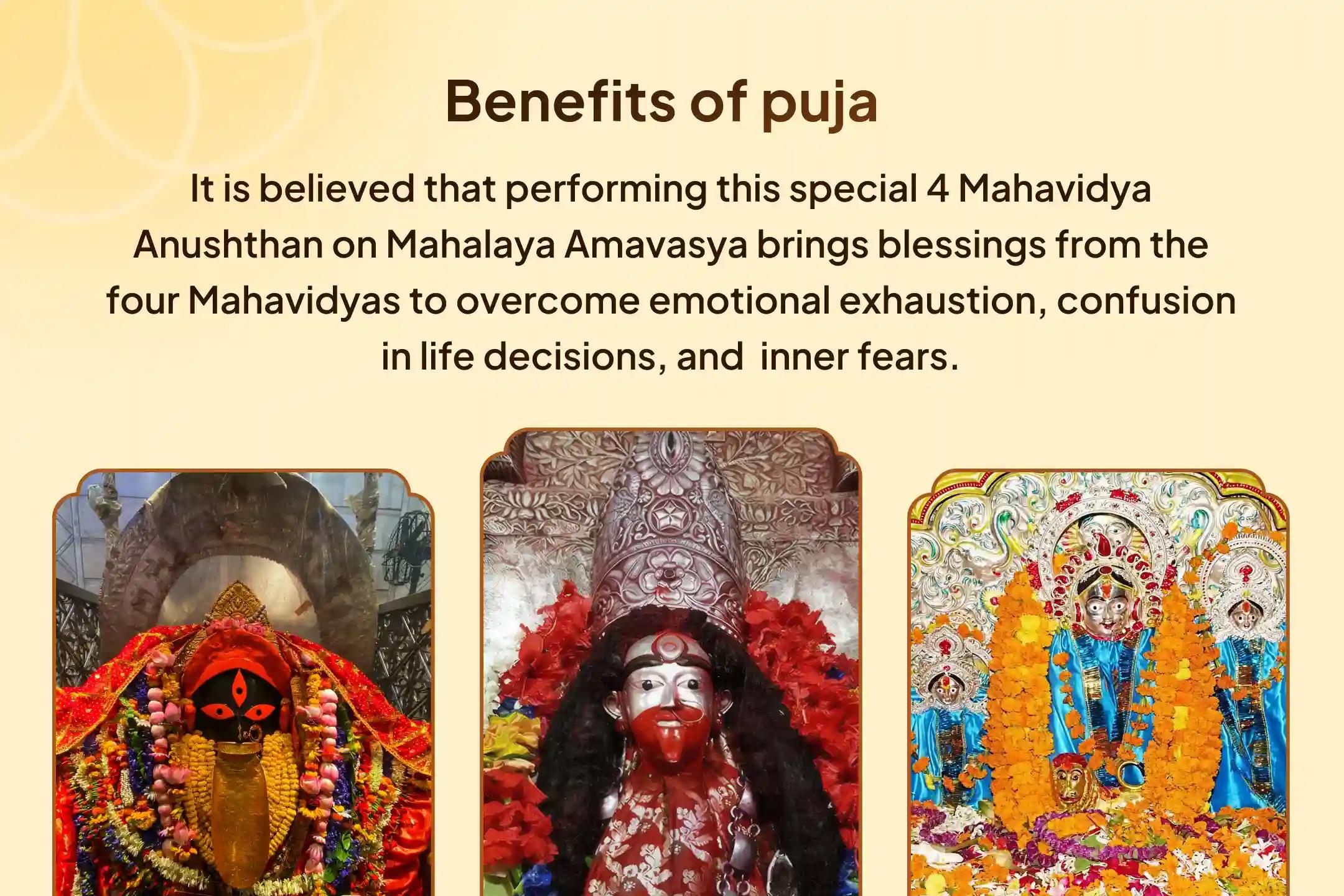 Mahalay 3 Shaktipeeth Special Maa Tara, Maa Kali, Maa Tripura Sundari and Maa Bhairavi Tantra Yukta Yagya for Overcoming Emotional Burnout, Confusion in Life Decisions & Inner Fear