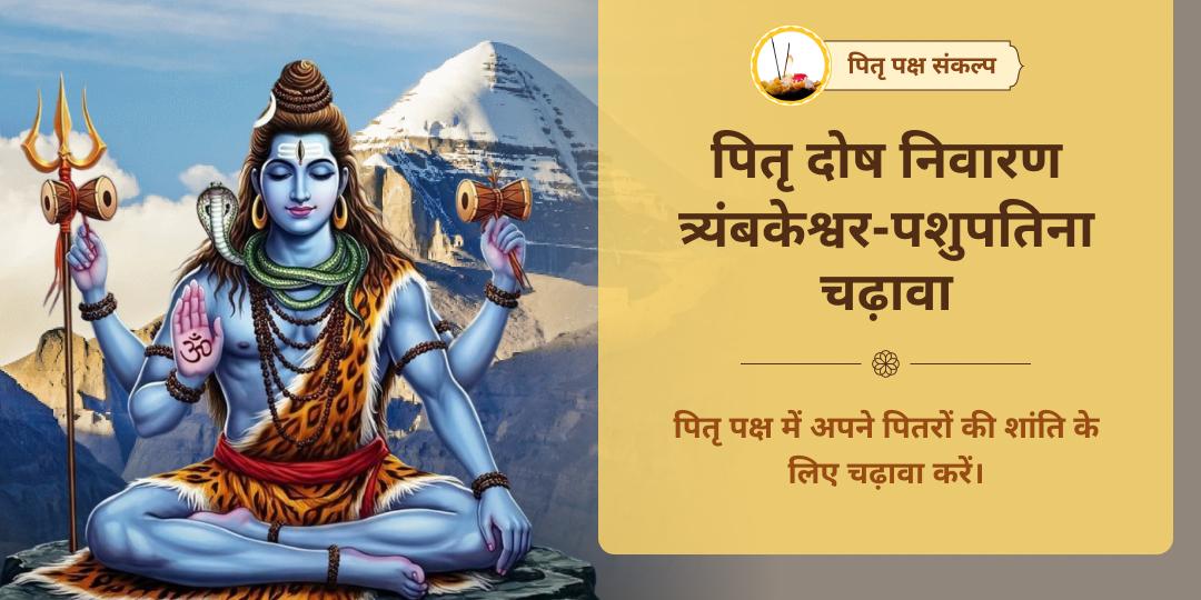 पितृ पक्ष पितृ पति शिव त्र्यंबकेश्वर-पशुपतिनाथ चढ़ावा संकल्प
