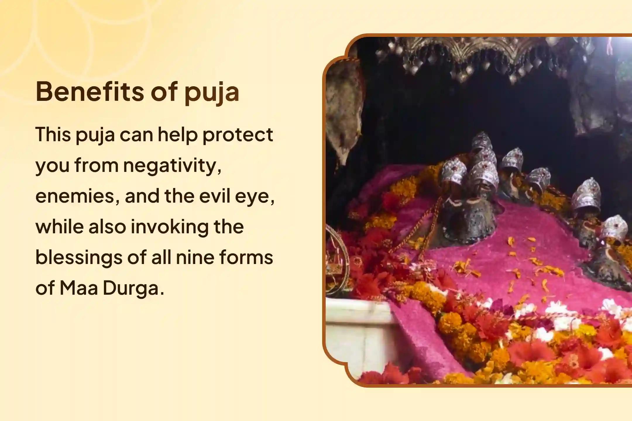 9 Days 9 Forms of Durga Special Puja 9 Day Navdurga 90,000 Navaran Mantra Jaap and Navgrah Shanti Anushthan for Blessing of Abundance in Family and Protection From Negative Energies