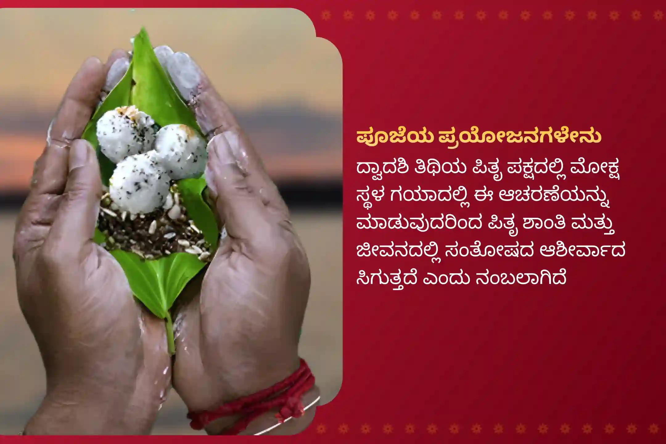 ವಿಶೇಷ ಗಯಾ ತ್ರಿಪಿಂಡಿ ಶ್ರಾದ್ಧ, ಪಿಂಡ ದಾನ, ಮತ್ತು ಪಿತೃ ತರ್ಪಣ ದಲ್ಲಿ ಭಾಗವಹಿಸಿ, ನಿಮ್ಮ ಪೂರ್ವಜರ ಆತ್ಮಗಳಿಗೆ ಶಾಂತಿ ದೊರಕಿಸಿ.