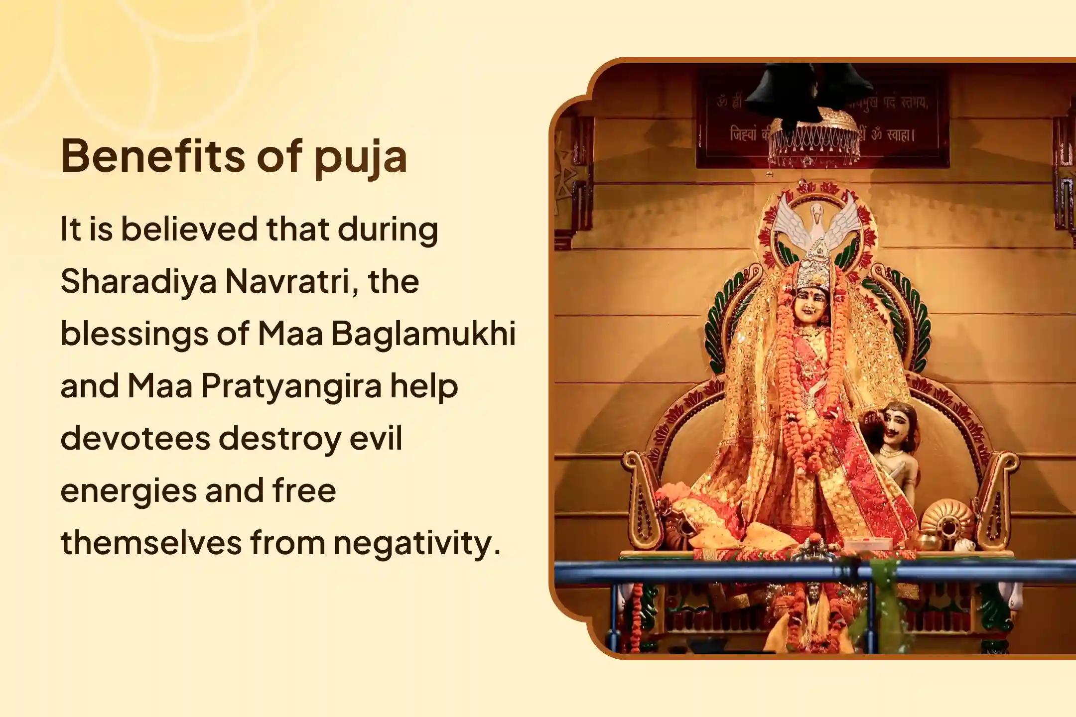 Navratri Mahavidya 25 Brahmin Mahanushthan Bagalamukhi-Pratyangira Kavach Path, 1,25,000 Bagalamukhi Mool Mantra Jaap and Havan for Devi's Protection to Repel Malevolent Energies and Negative Influences