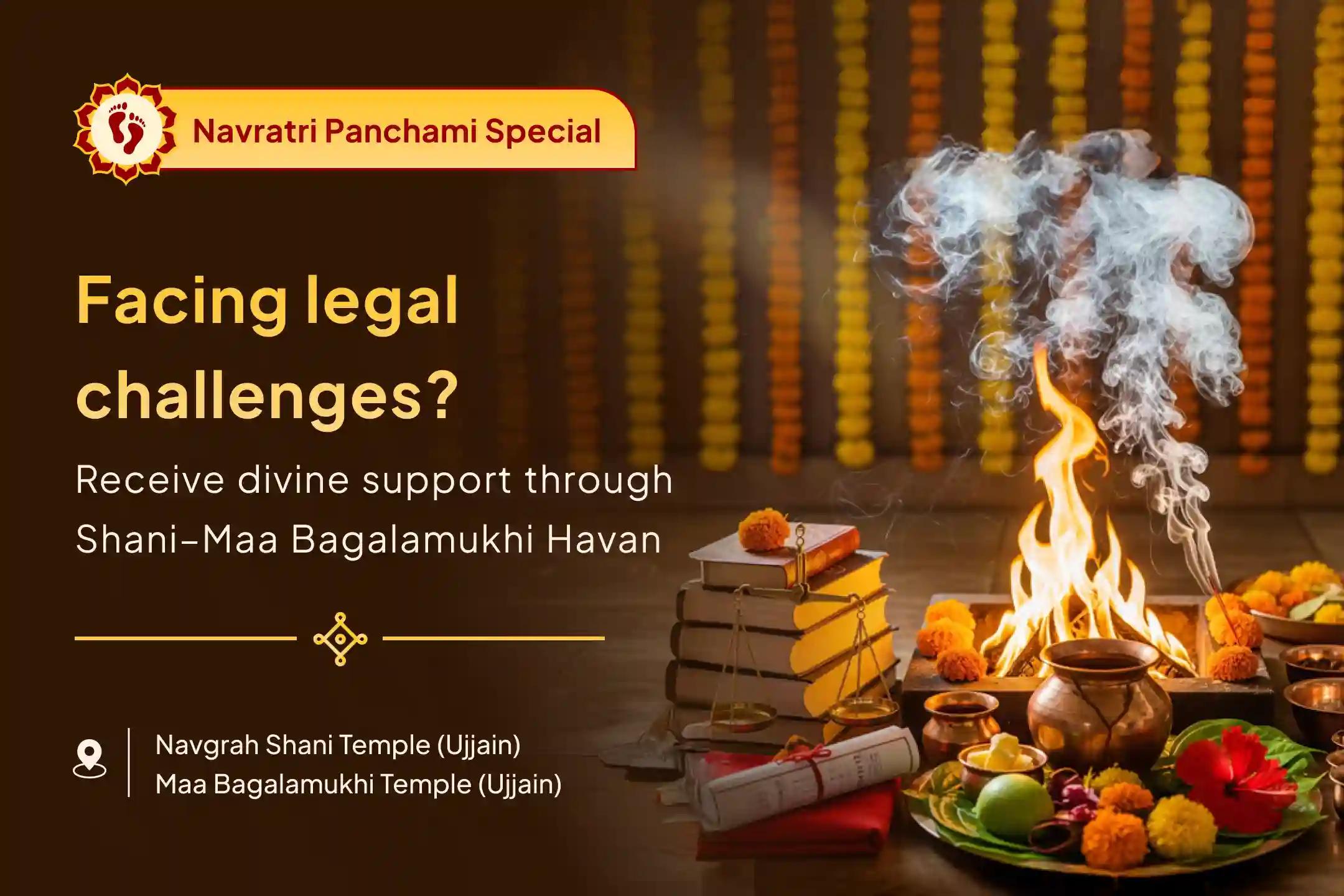Justice and Triumph Shani-Bagalmukhi Special Legal Victory Sankalp Puja and Shani-Bagalamukhi Havan for Victory over Enemies and in Court Cases