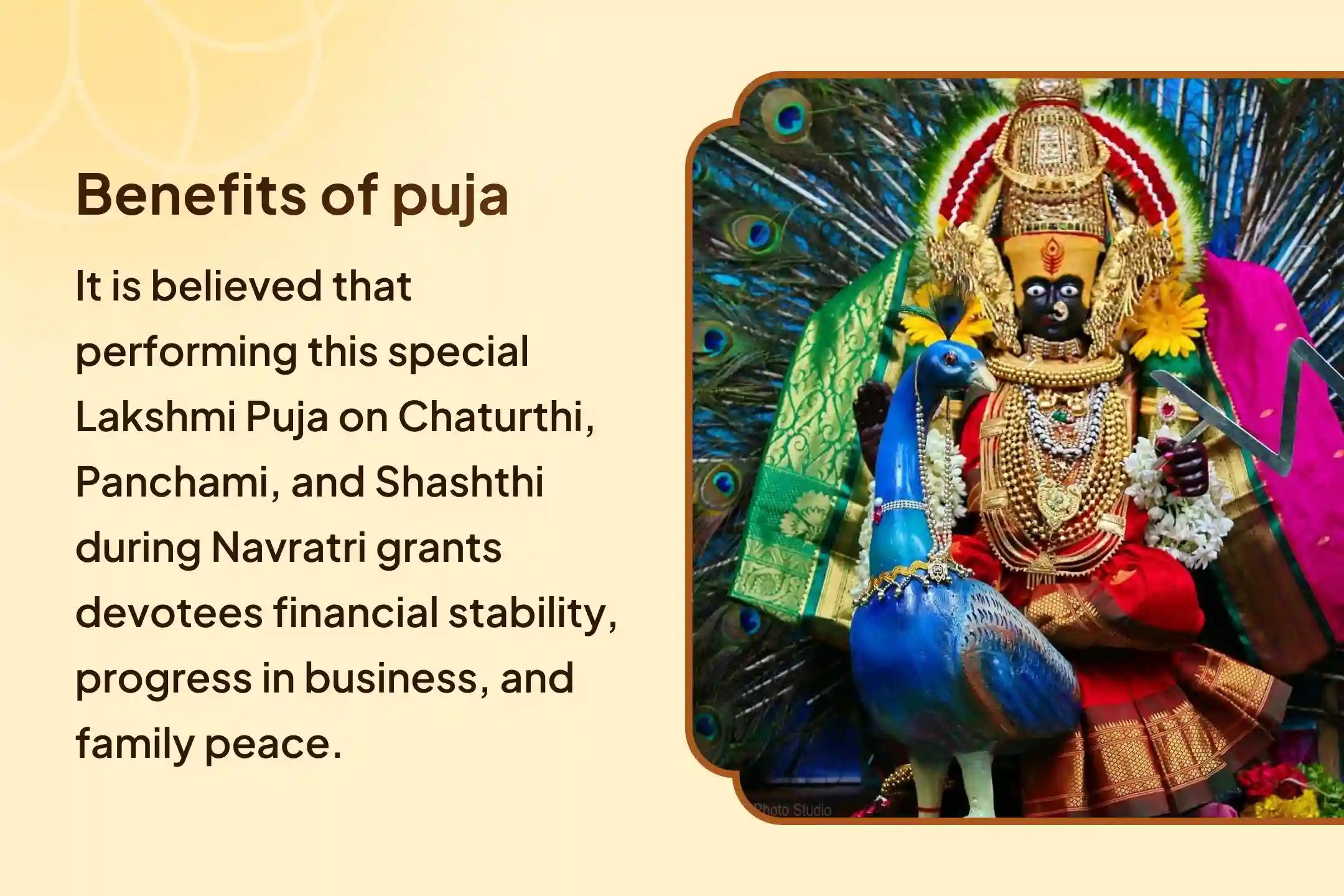 Navratri Three days Lakshmi Special 51,000 Lakshmi Mool Mantra Jaap, Vaibhav Lakshmi Puja and Swarna Abhishek Tridin Puja for Abundance of Wealth and Permanent Financial Prosperity