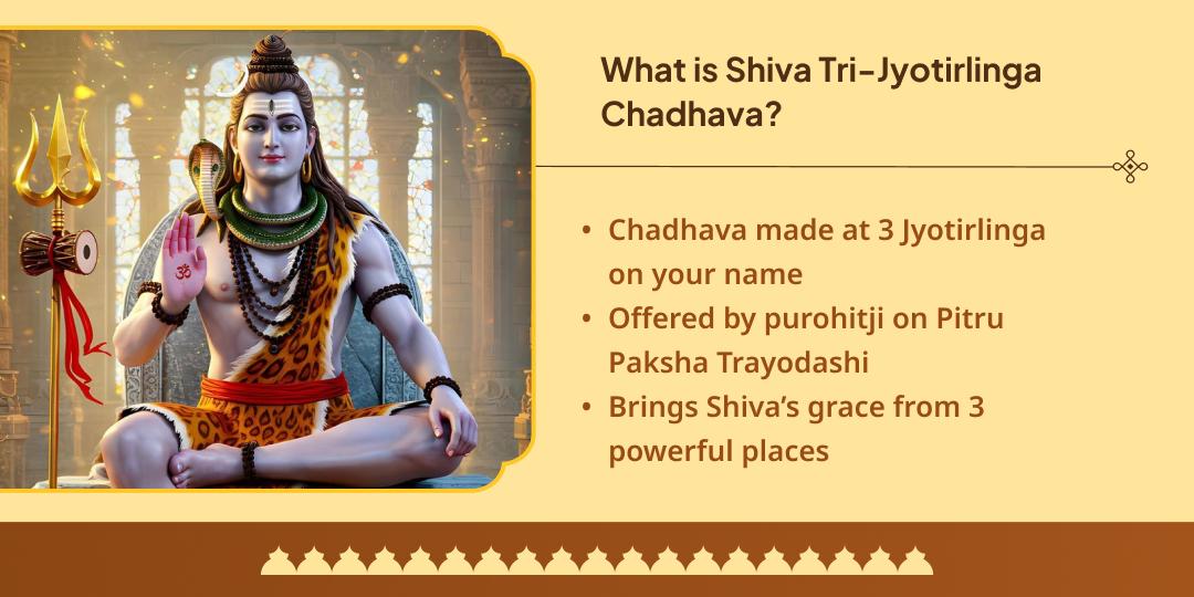 Pitru Paksha Trayodashi Shiv 3 Jyotirling Jal & Bilvapatra Chadhava