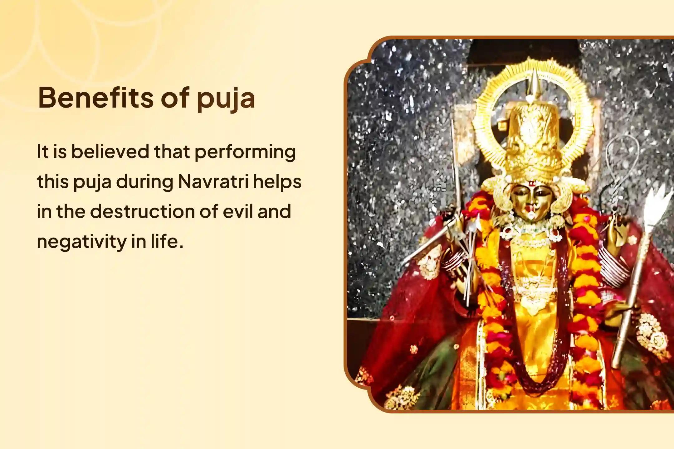 Shardiya Navratri Shashti Shaktipeeth Special Maa Katyayani Mahishasur Mardini Stotra Path and Nav Chandi Havan for Destruction of Evil and Negativity in Life