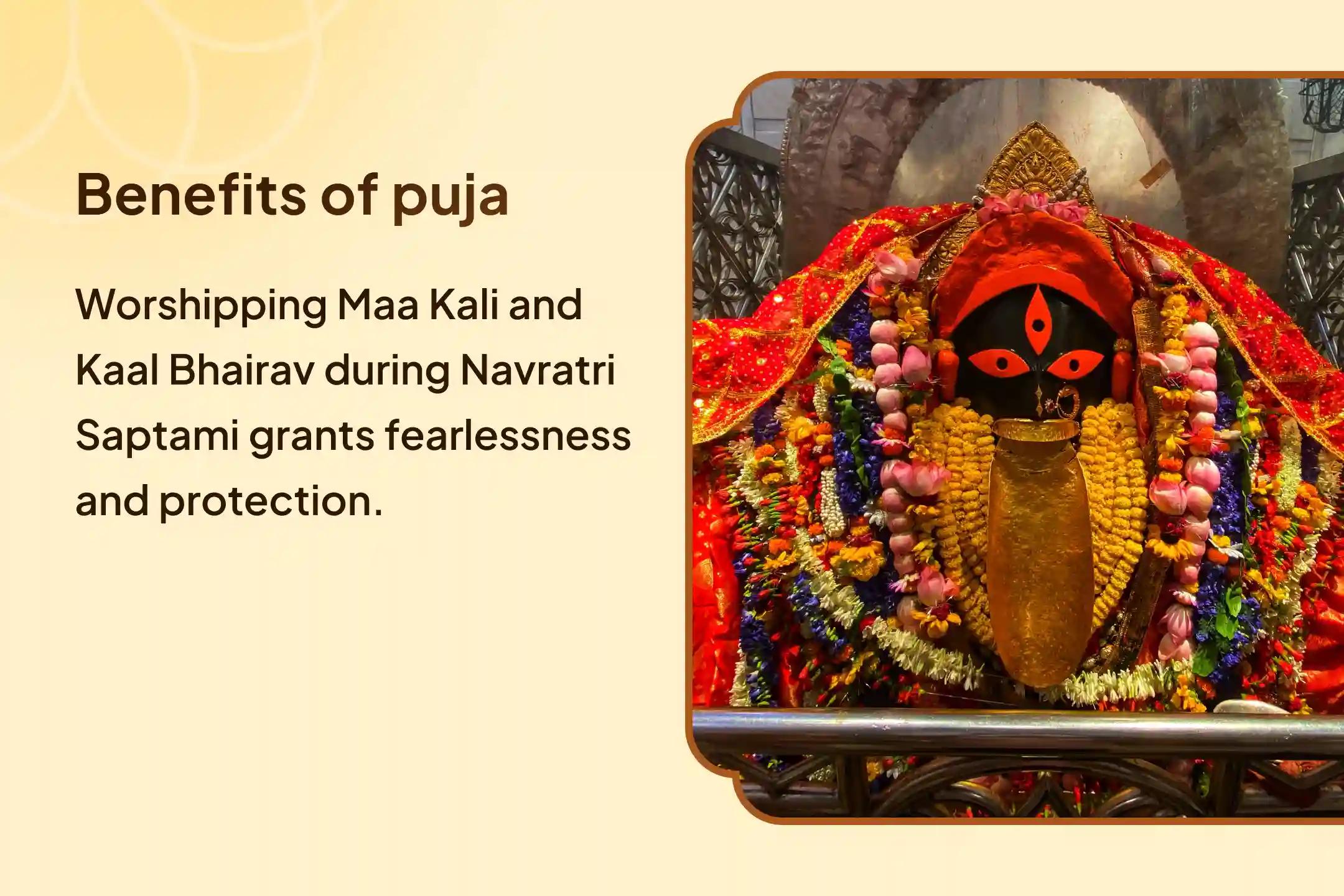 Navratri Saptami Kaalratri Shaktipeeth Special Kaalratri Tantrokta Havan and Kaal Bhairav Ashtakam Path for Fearlessness and Protection from Negative Energies