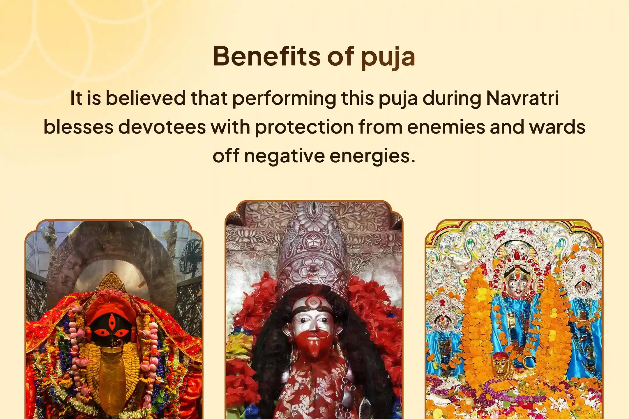 Saptami-Ashtami-Navami 3 Days 3 Shaktipeeth Special Saptami-Ashtami-Navami 3 days 3 Shaktipeeth Mahapujan and 108 Kanya Bhojan for Warding off Negative Energies And Misfortune