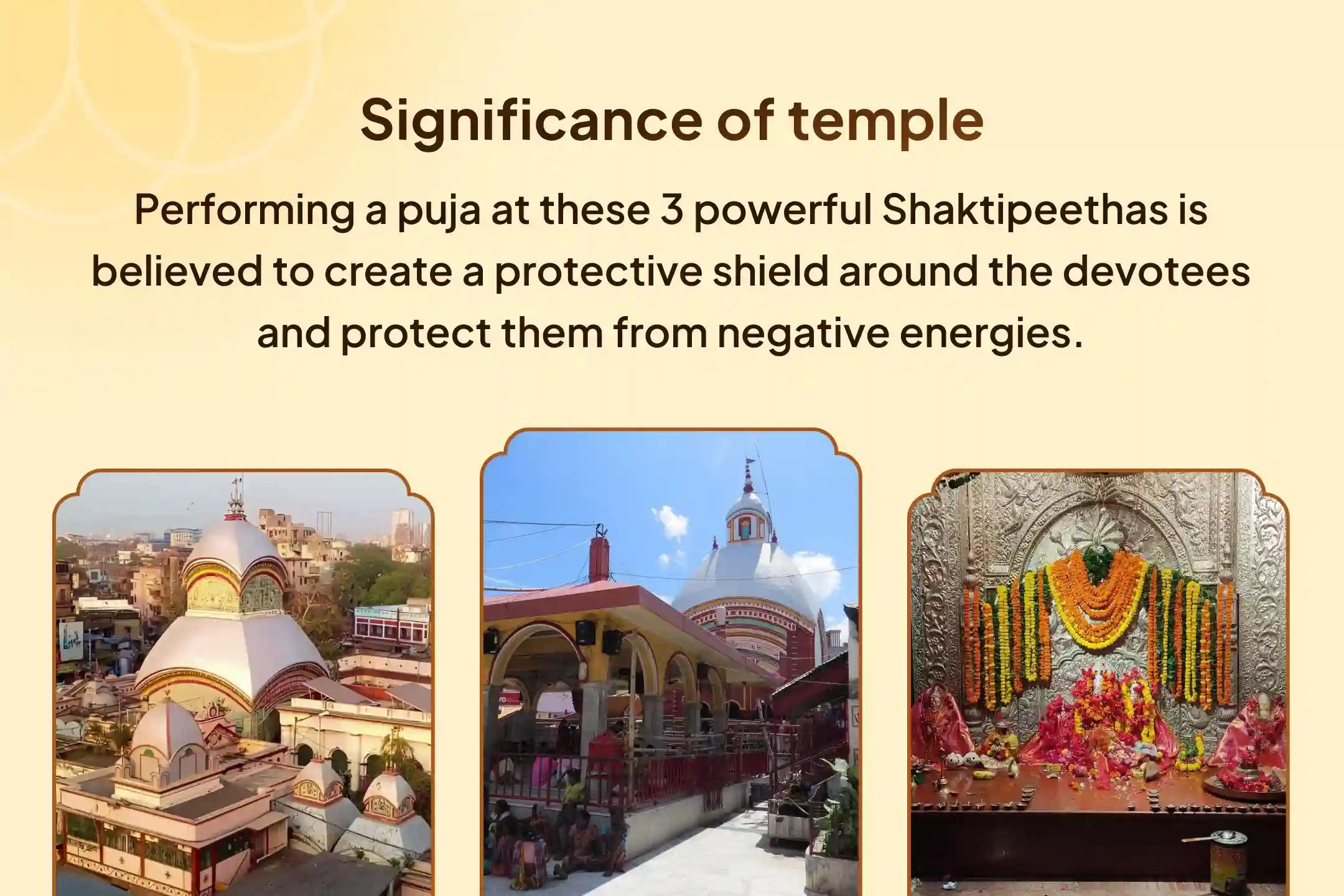 Saptami-Ashtami-Navami 3 Days 3 Shaktipeeth Special Saptami-Ashtami-Navami 3 days 3 Shaktipeeth Mahapujan and 108 Kanya Bhojan for Warding off Negative Energies And Misfortune