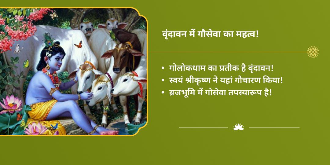 महा नवरात्रि सर्वतीर्थमयी कृष्ण नगरी वृंदावन गौ सेवा