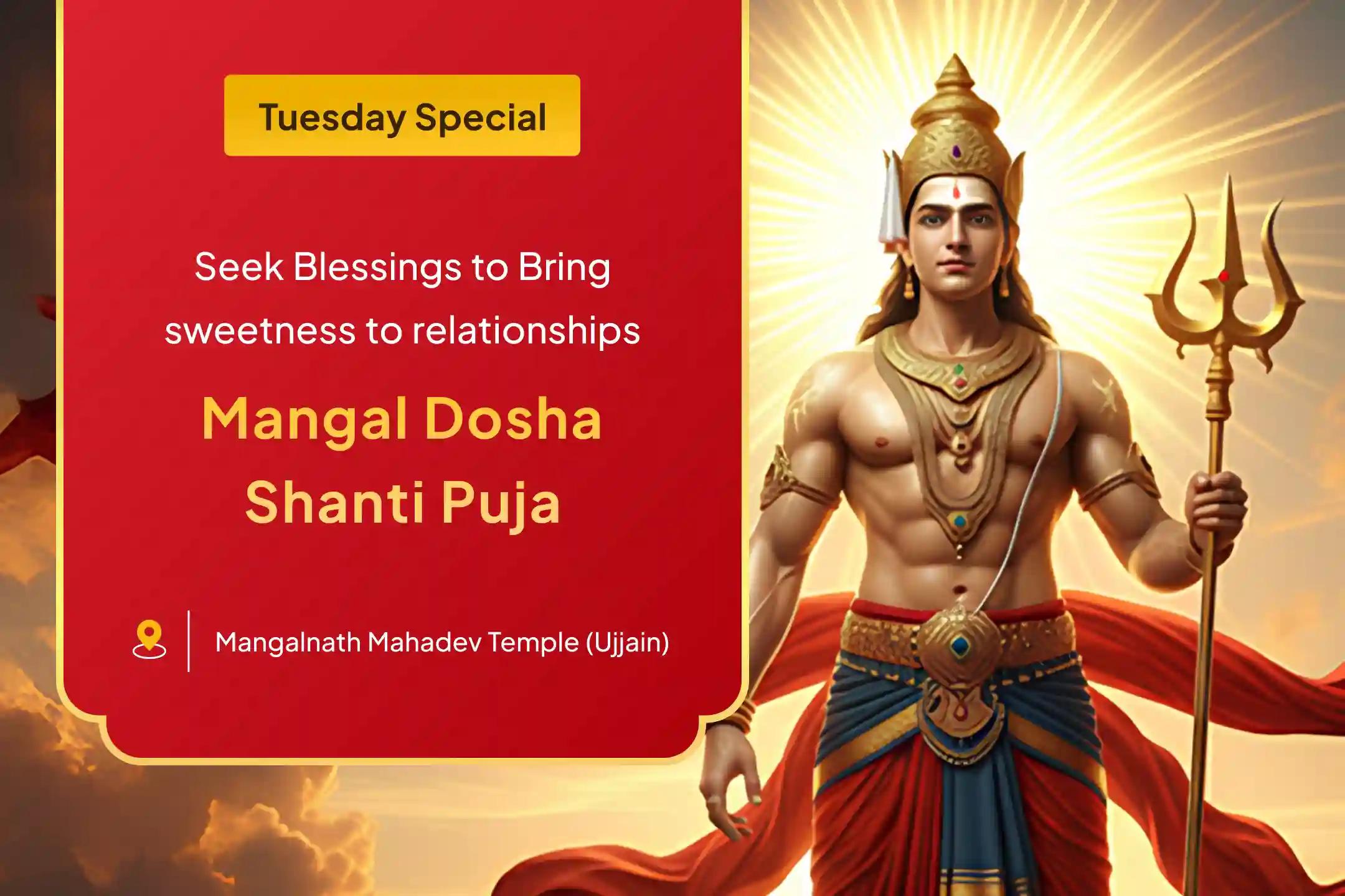 Manglik Dosh Shanti Special Manglik Dosha Shanti Puja, Peepal Tree Puja and Mangal Daan Kunjika for Overcoming Conflicts and Seeking Relationship Bliss
