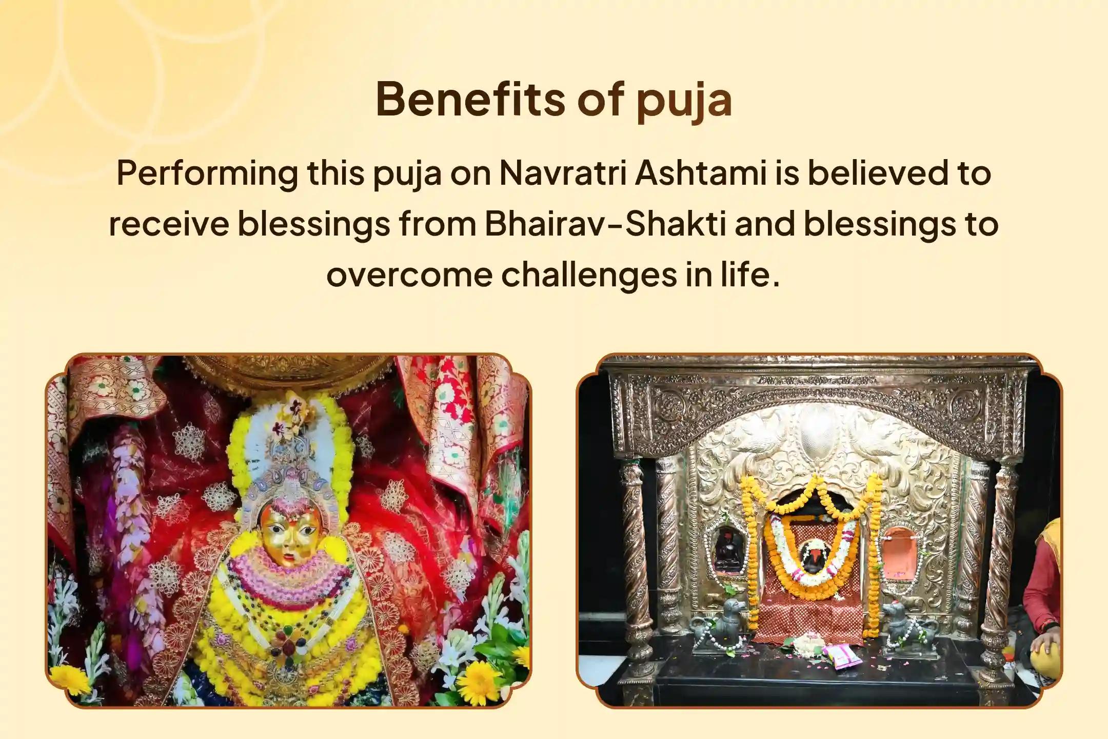 Navratri Maha Ashtami Bhairav-Shakti Special 1,00,008 Bhairav Ashtakshari Mantra Jaap and Navdurga Kalash Abhishek for Dual Energy Blessing to overcome Challenges in Life