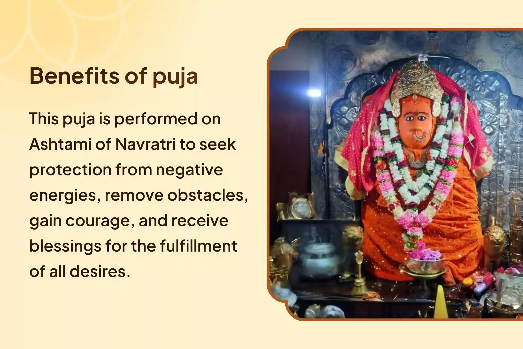 Navratri Maha Ashtami Chamunda Devi Shaktipeetha Special Chamunda-Bhairav Maha Raksha Ratri Anushthan for Blessings of Victory over Enemies, Adversities and Court Cases