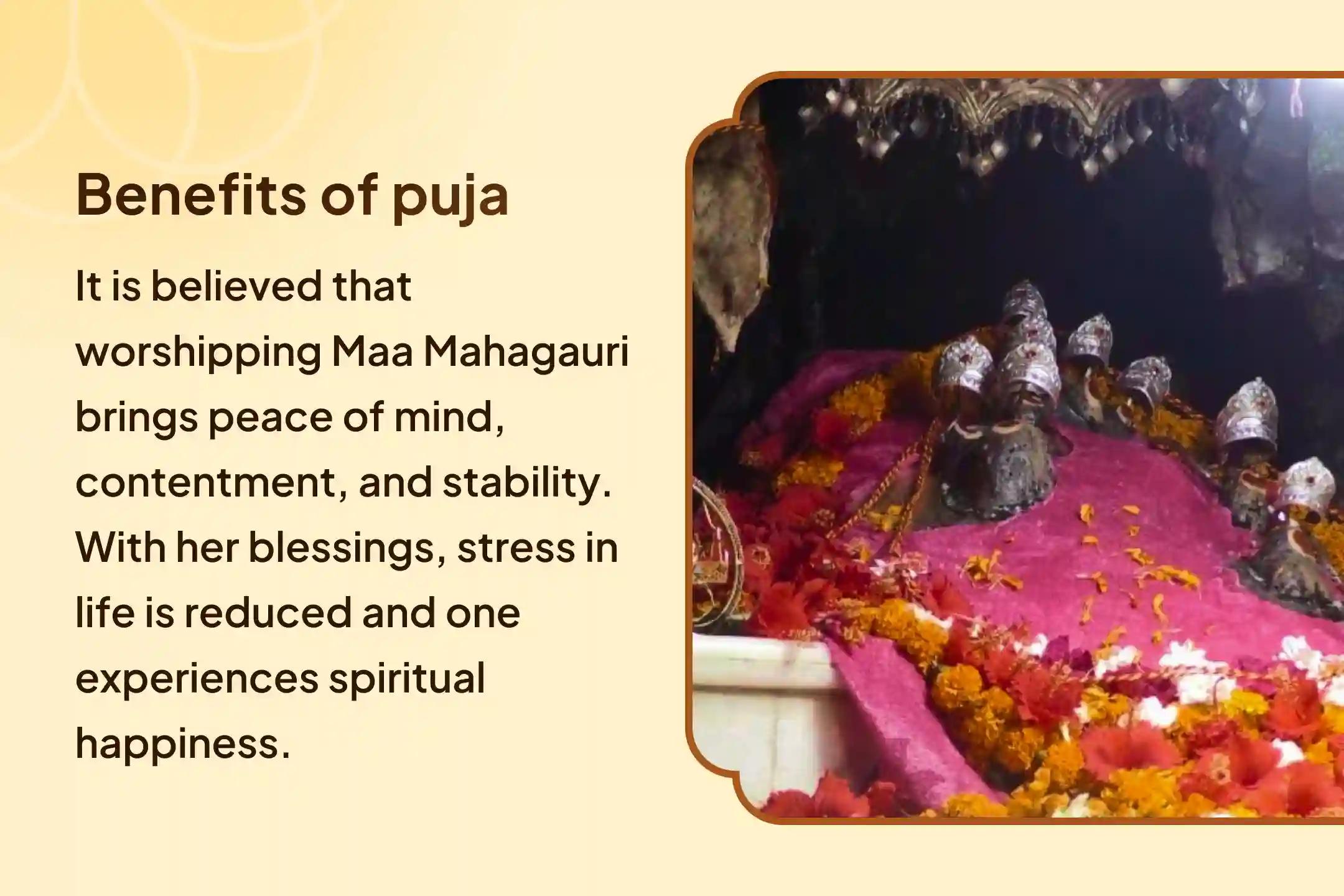 Navratri Eighth Day Mahagauri Special Maa Mahagauri Shakti Puja and 10 thousand Navarna Mantra Jaap for purification, peace, and cleansing of past sins