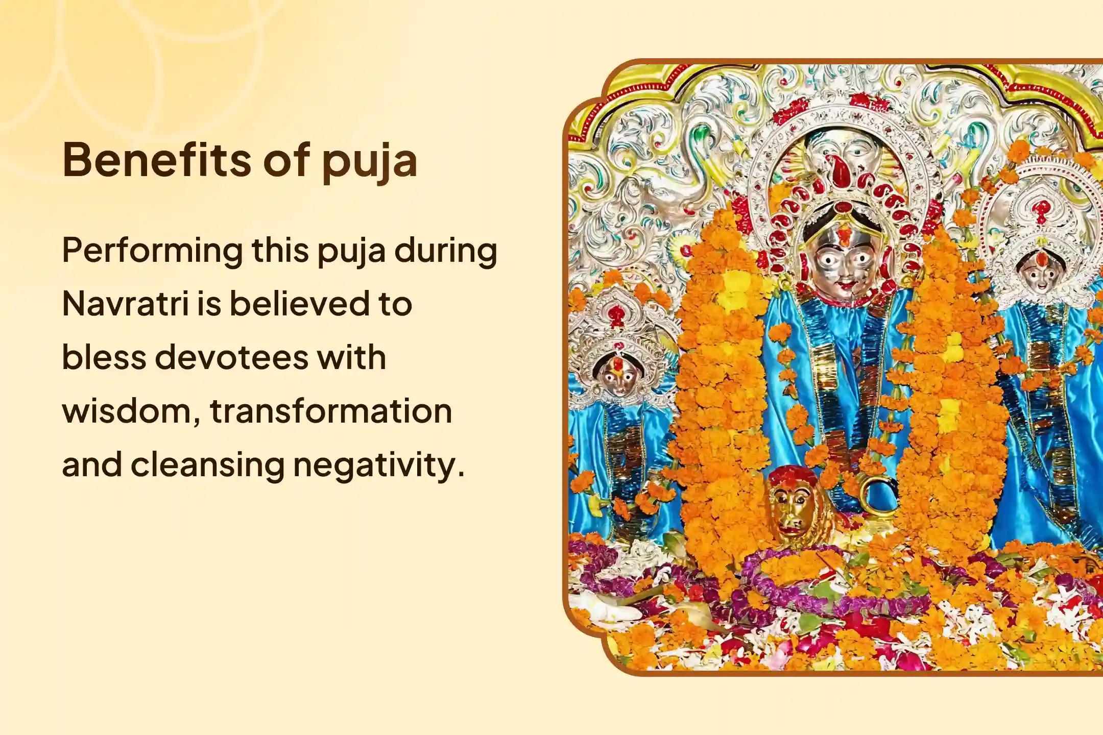 On the sacred day of Maha Ashtami, invoke the combined power of the Tri-Shakti to clear your path and bring divine light into your life.🌺