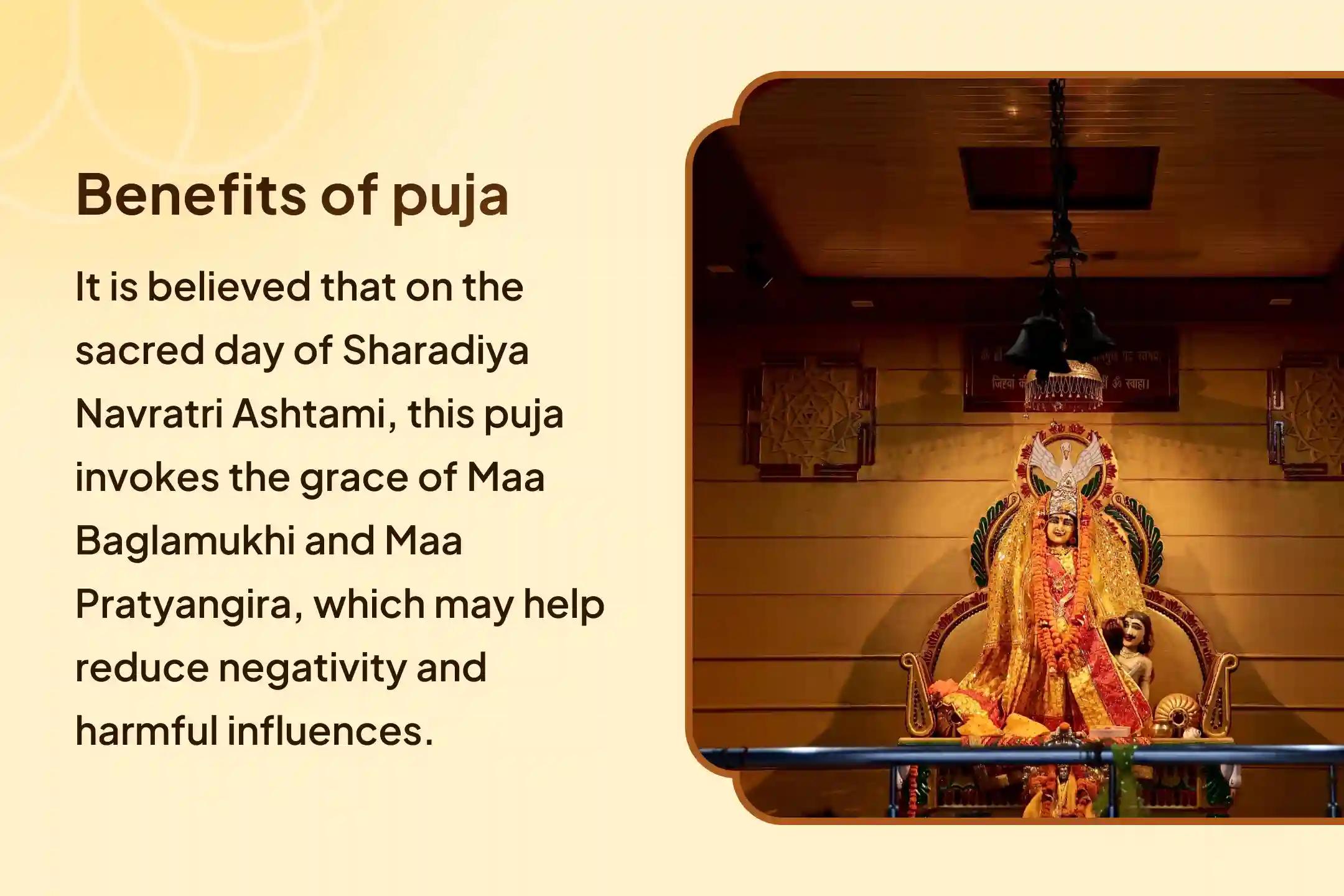 Navratri Durga Ashtami Mahavidya Special Bagalamukhi-Pratyangira Kavach Path, 1,25,000 Bagalamukhi Mool Mantra Jaap and Havan for Devi's Protection to Repel Malevolent Energies and Negative Influences