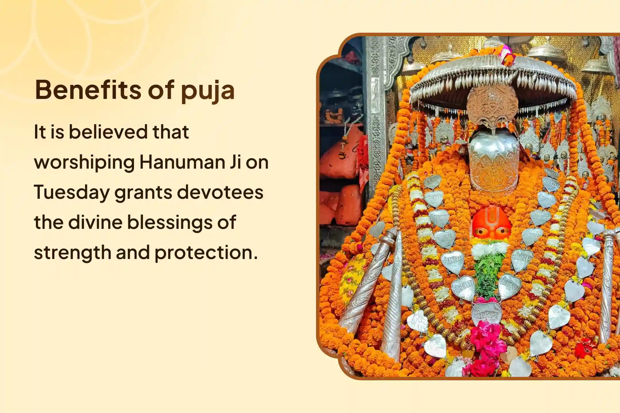 On the powerful union of Durga Ashtami and Tuesday, receive divine protection and unwavering strength through 11,000 Hanuman Mool Mantra Jaap, Sindoor Abhishek, and Sunderkand Path.