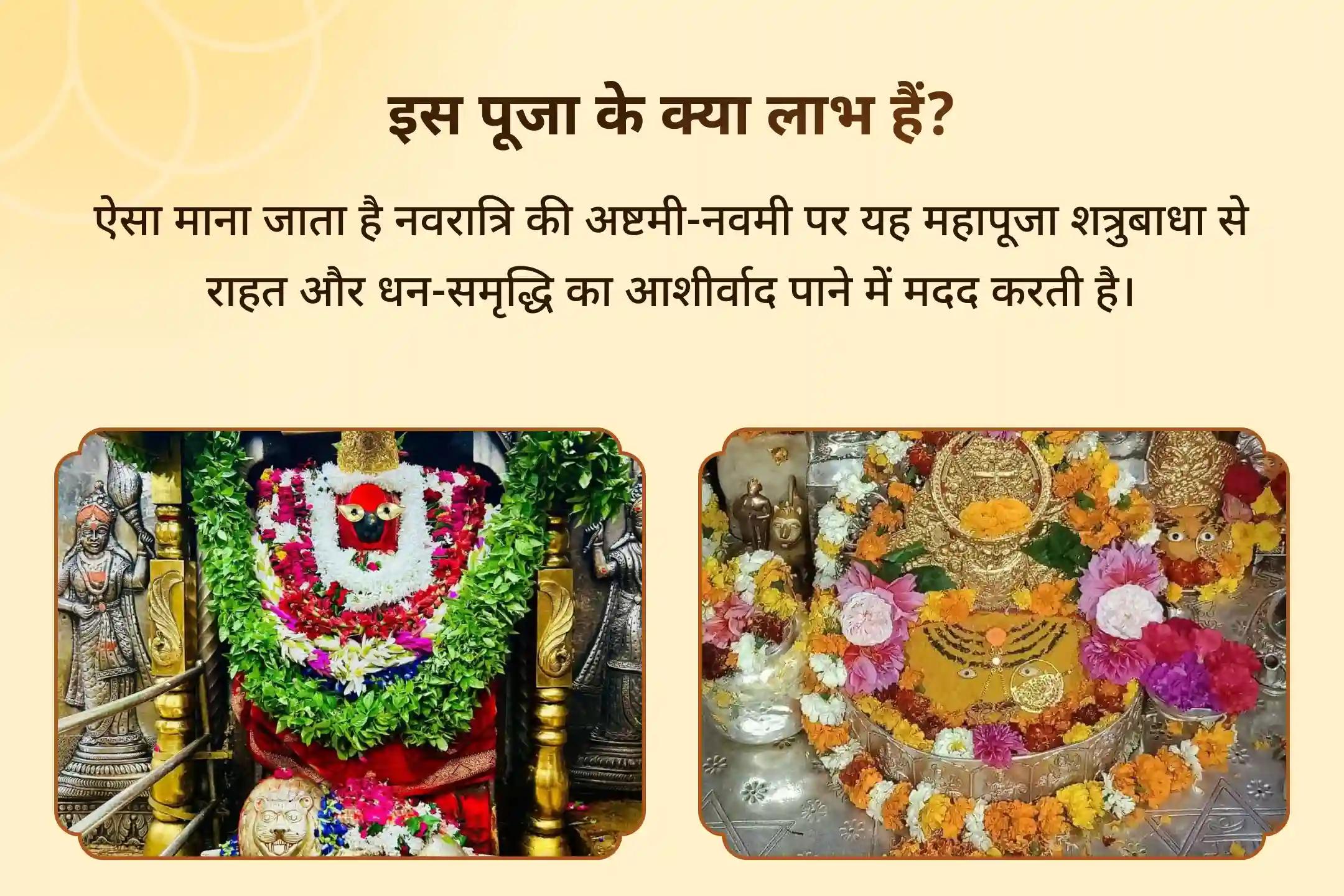 ✨💰 नवरात्रि की अष्टमी और नवमी पर मां विंध्यवासिनी और मां ब्रजेश्वरी के भव्य अनुष्ठानों में शामिल होने का सुनहरा अवसर