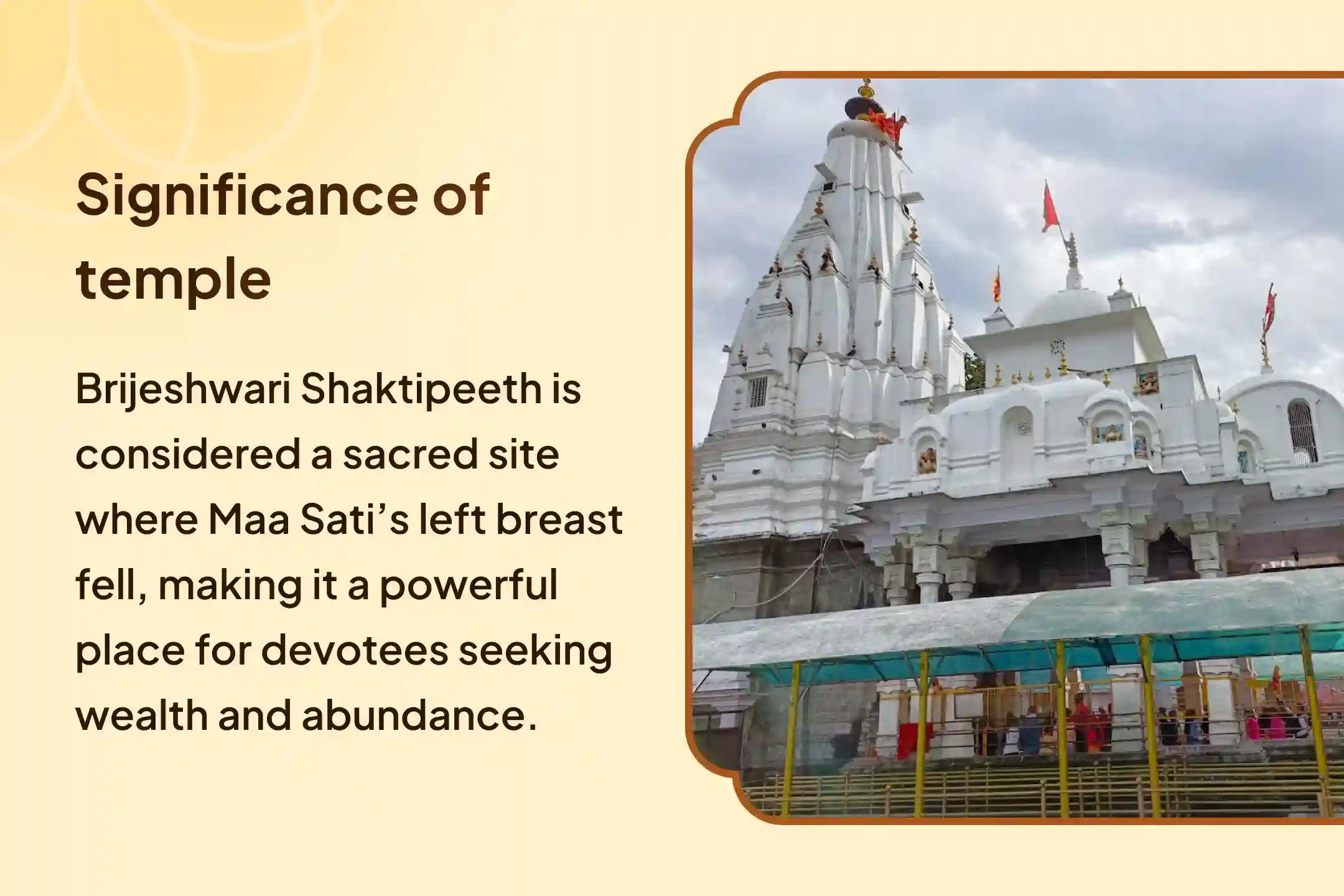 ✨ On the auspicious day of Navratri’s Ashtami, join the combined worship of Maa Brijeshwari and Maa Lakshmi 🙏🌸