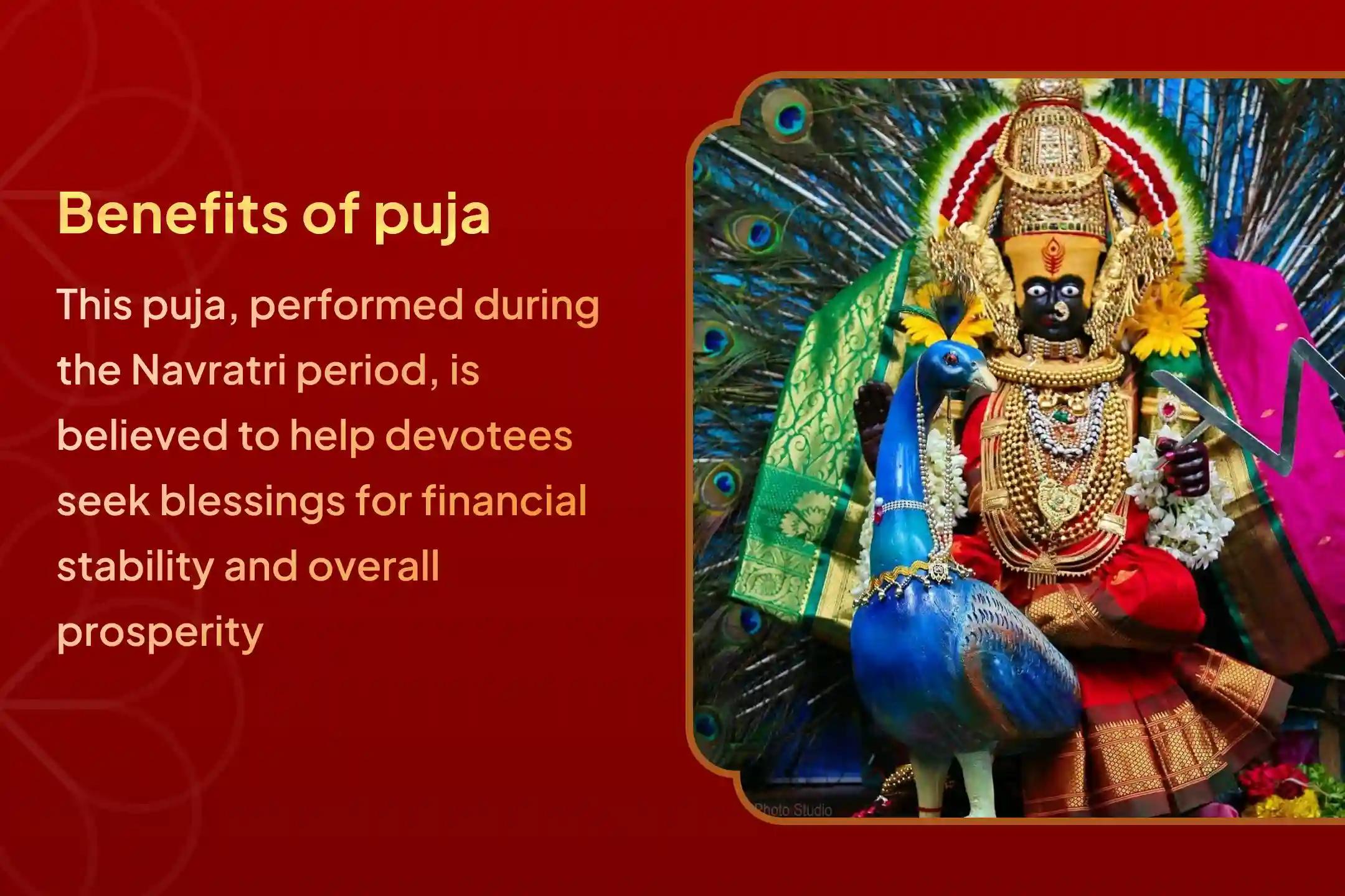 Participate in the Maa Mahalakshmi Navratri Shaktipeeth Special Sri Yantra Pujan and Homam for an abundance of wealth and permanent financial prosperity.