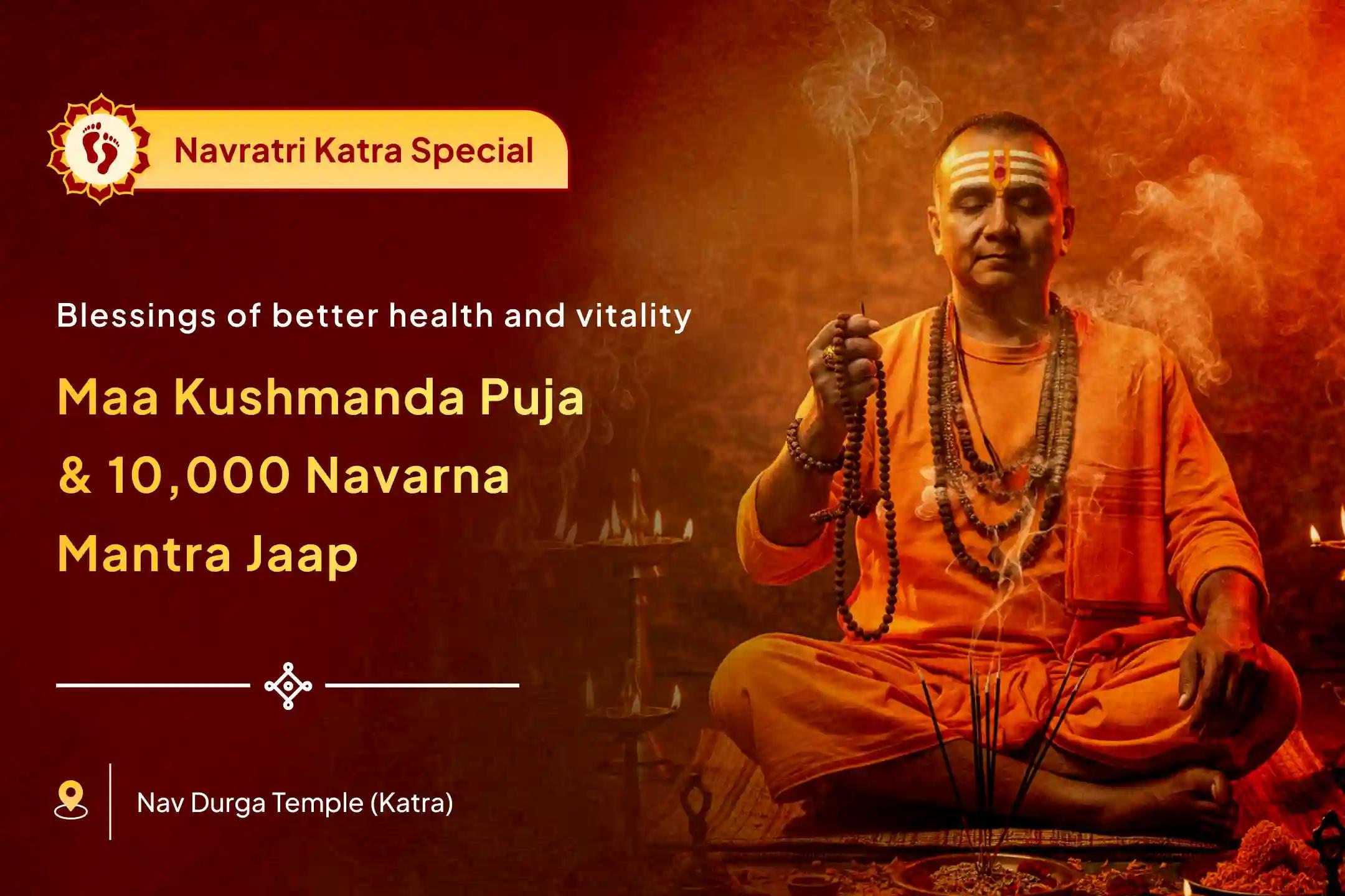Navratri Fourth Day Maa Kushmanda Special Kushmanda Shakti Puja and 10,000 Navarna Mantra Jaap to get blessings of health, vitality, and creative energy in life