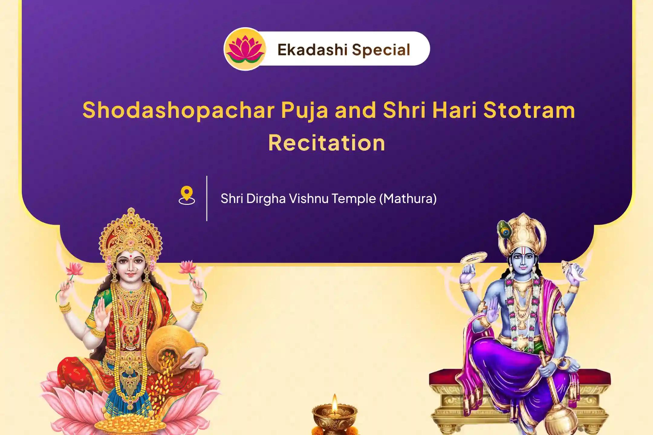 💍 To receive blessings for a happy married life and an ideal life partner, 🌸 participate in the Lakshmi-Narayan Couple Shodashopachar Puja on the auspicious occasion of Ekadashi. 🕉️✨