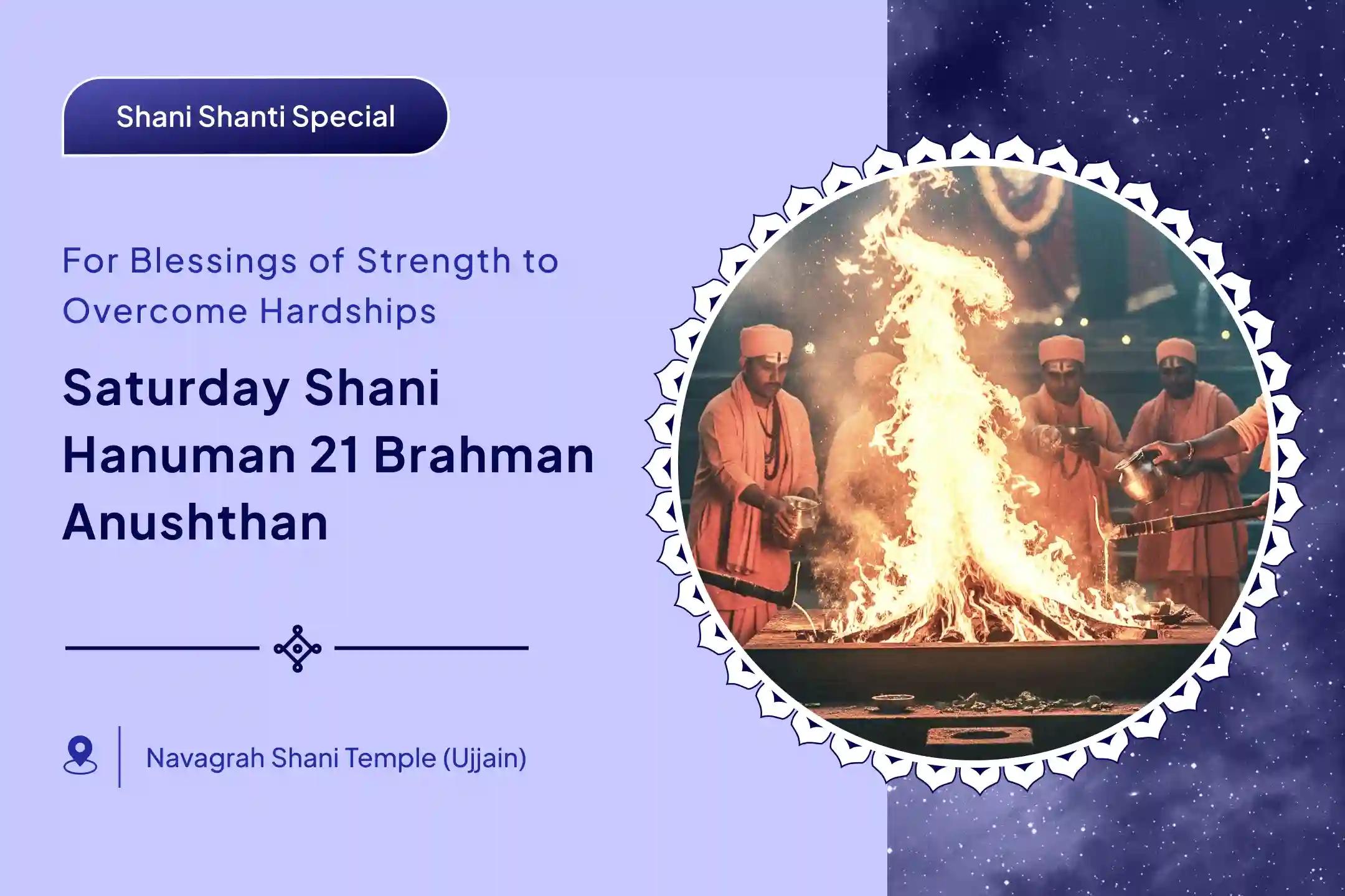 Experience the power of 1,008 Sankat Mochan Hanuman Ashtak recitations along with 23,000 Shani Mool Mantra chants