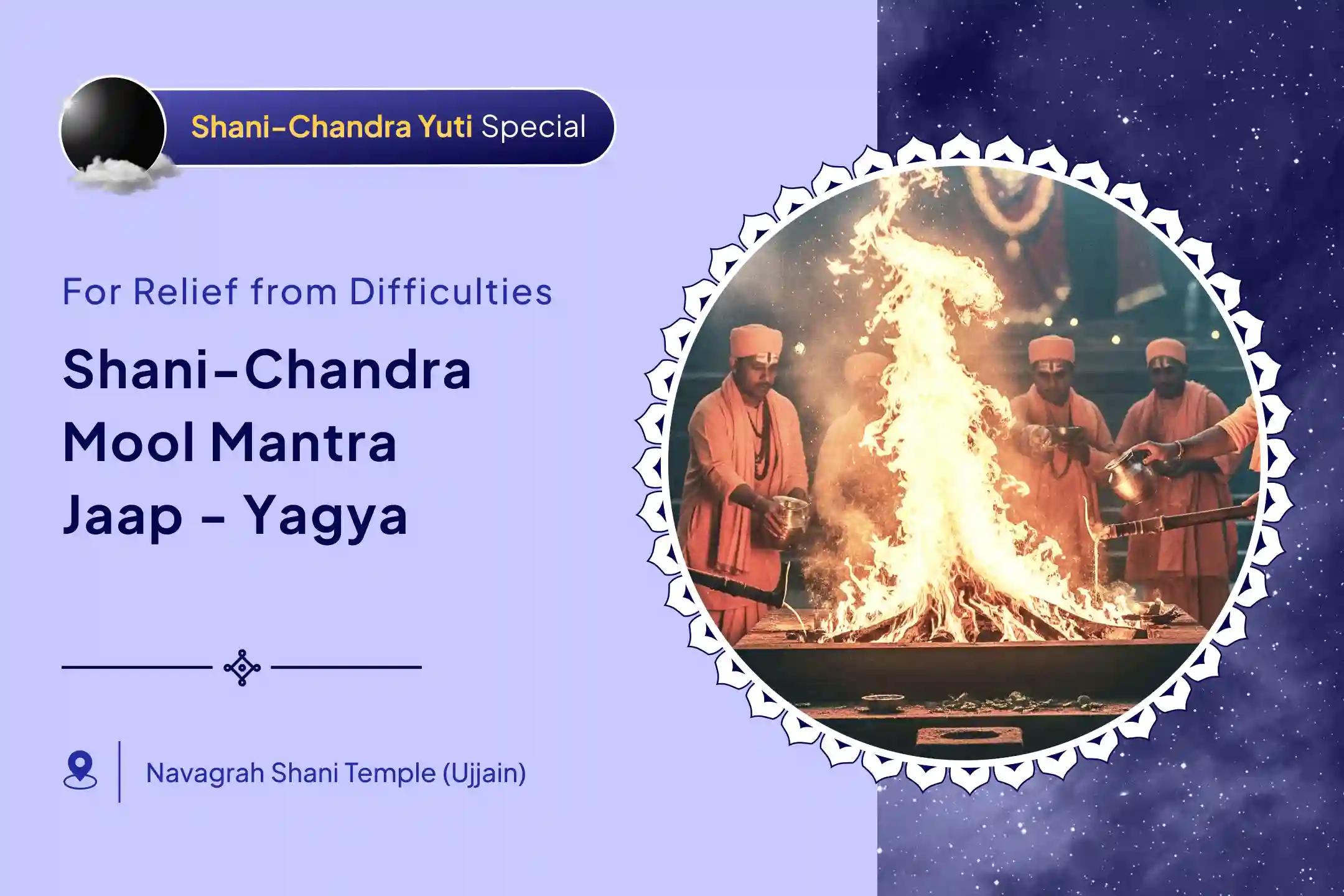 🌙 Feel the power of 23 thousand Shani Mool Mantra and 10 thousand Chandra Mool Mantra ritual for relief from Shani-Chandra doshas