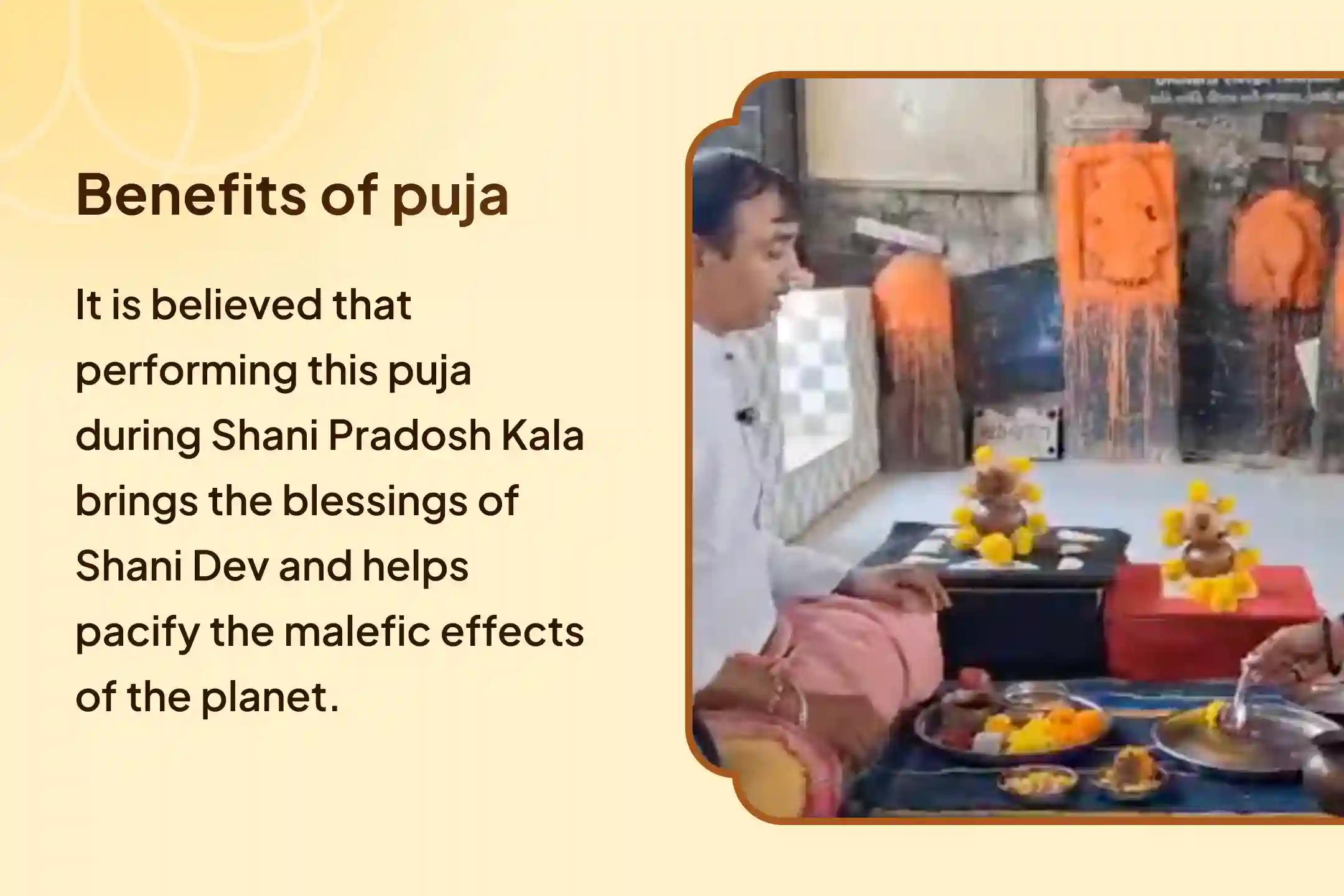 🪔 Are troubles not leaving your side? On Shani Pradosh, here’s an auspicious opportunity to perform Mahapuja at Shani Dev’s birthplace sitting at your home ⚫