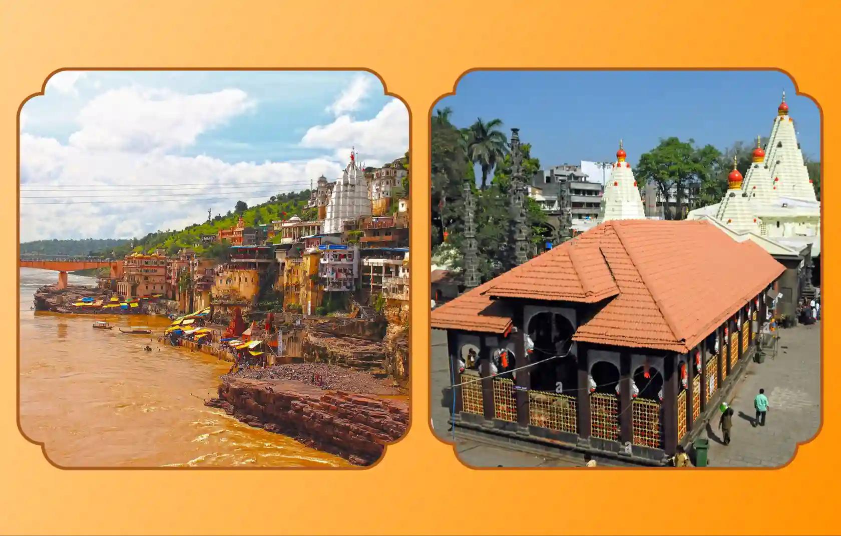 Shri Omkareshwar Jyotirlinga Temple, Shaktipeeth Maa Mahalakshmi Ambabai Temple, Khandwa, Kolhapur | Madhya Pradesh, Maharashtra