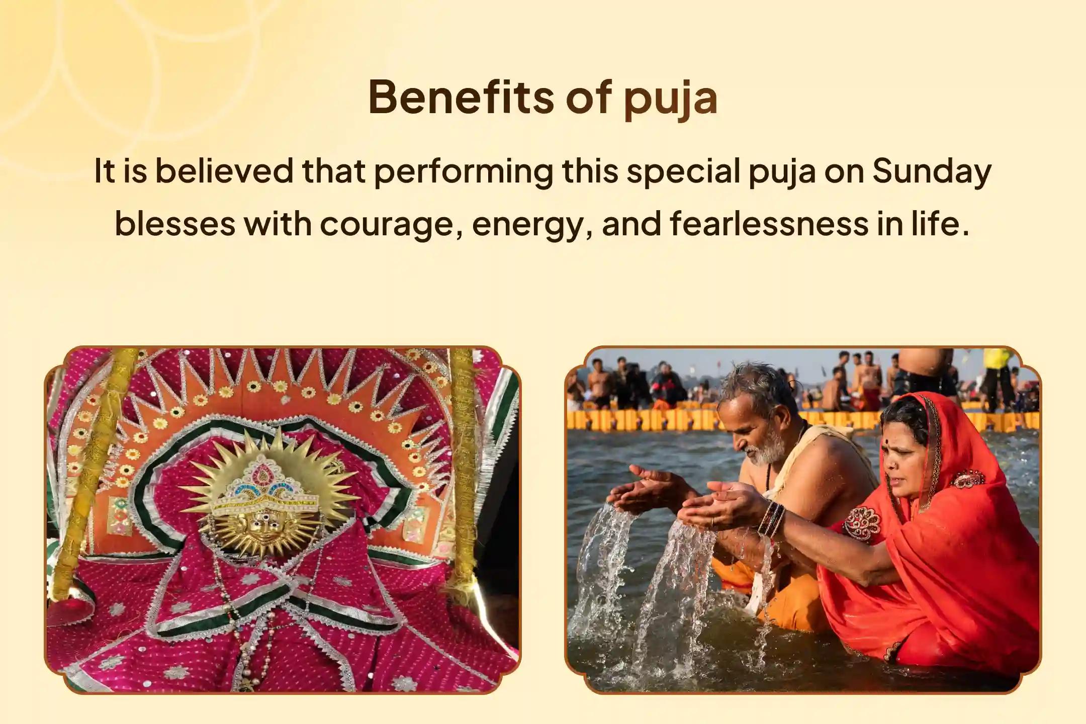 🪔 On Sunday, get the divine blessings of courage and fearlessness with the Sunrise Divine Ganga Aarti and 51 Aditya Hriday Stotra recitations.
