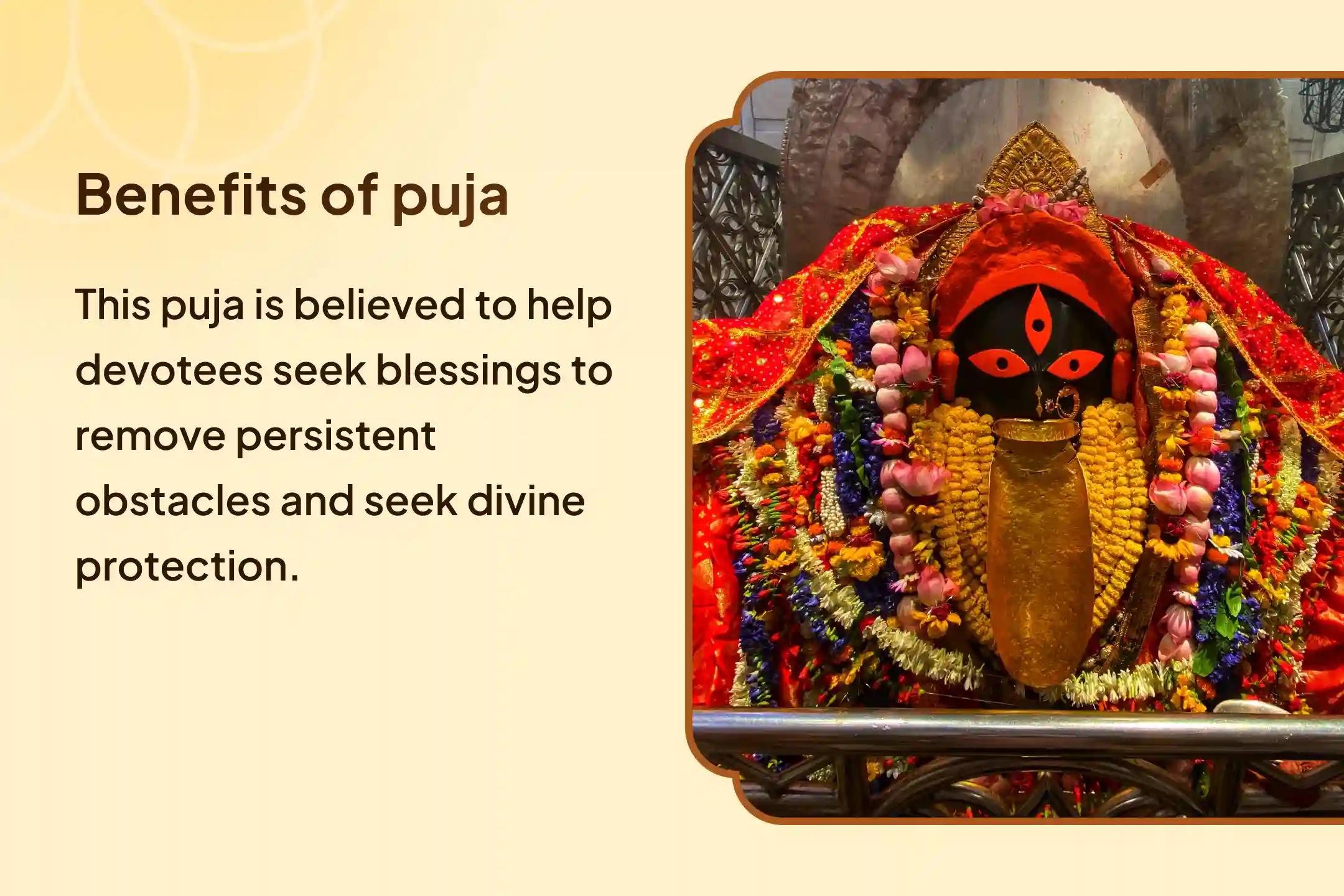 Participate in the  Mahakali Nishit Kaal Special: Purnima Nishit Kaal Mahakali Tantrokta Yagya and Raksha Kavach Pujan to remove persistent obstacles and break through stagnant life patterns