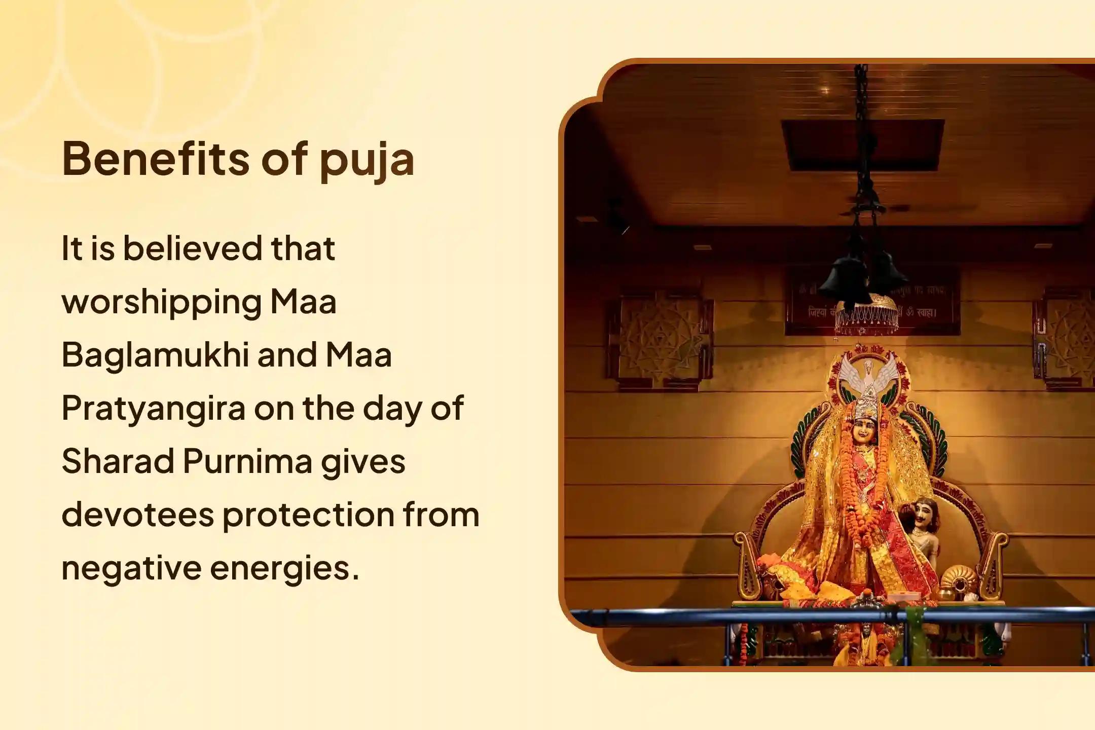 On Sharad Purnima, by worshipping Maa Baglamukhi and Maa Pratyangira, get the blessing to ward off evil forces and negative influences ✨🙏