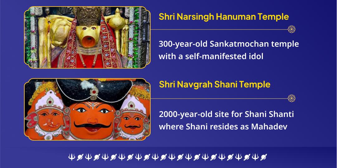 Shani Trayodashi Shani-Mangal Peeda Shanti Shani-Hanuman Dual Temple Chadhava