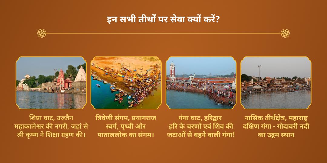 शरद पूर्णिमा 4 अमृत कुंभ तीर्थ हरिद्वार, प्रयागराज, नासिक, उज्जैन ब्राह्मण सेवा