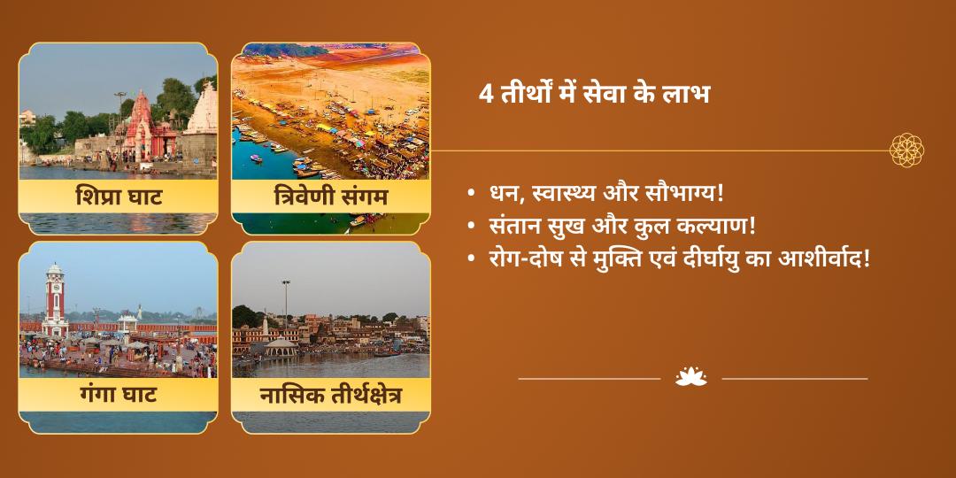 शरद पूर्णिमा 4 अमृत कुंभ तीर्थ हरिद्वार, प्रयागराज, नासिक, उज्जैन ब्राह्मण सेवा