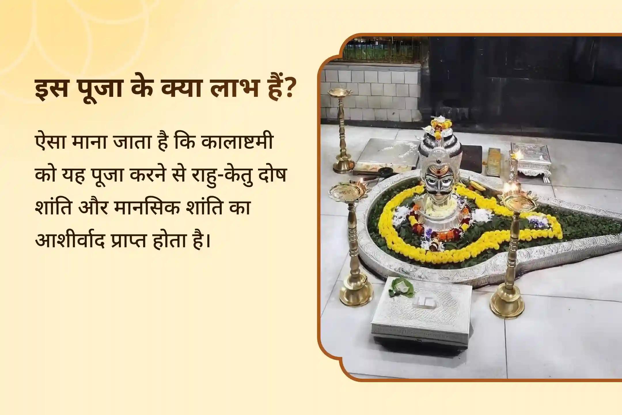 क्या आप भी मानसिक शांति पाने के प्रयास में थक गए हैं? यह राहु-केतु दोष के कारण हो सकता है। इस कालाअष्टमी शनि नक्षत्र काल सर्प दोष विशेष पूजा से मानसिक शांति की प्रार्थना की जा सकती है।