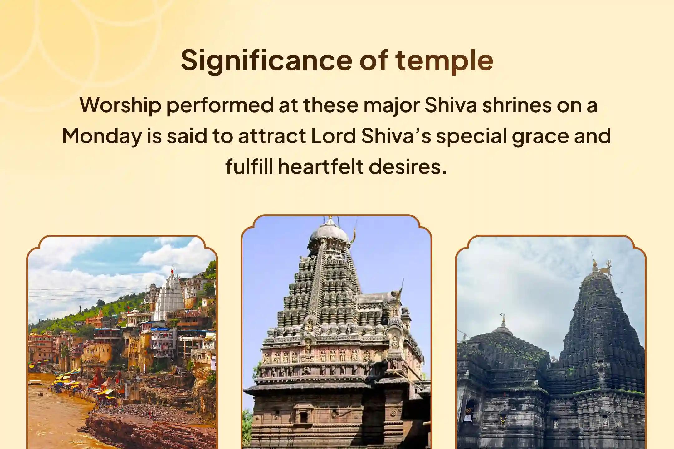 Participate in the 3 Jyotirlinga Combo Special – Trimbakeshwar, Omkareshwar, and Grishneshwar Rudrabhishek and Rudra Homam to receive Lord Shiva’s blessings for health, protection, and spiritual empowerment