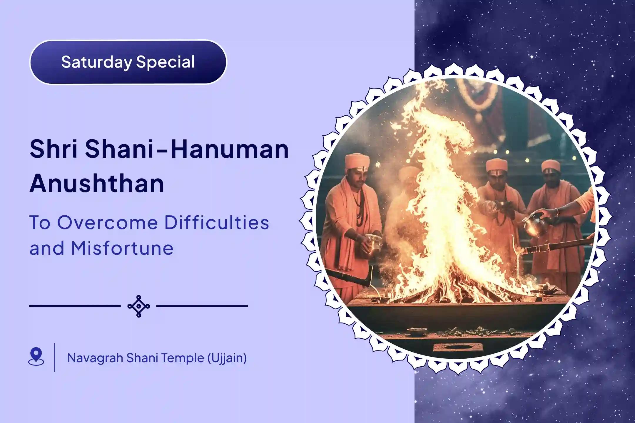 ✨ Experience the power of 23,000 Shani Mool Mantras along with 1,008 Sankat Mochan Hanuman Ashtak recitations
