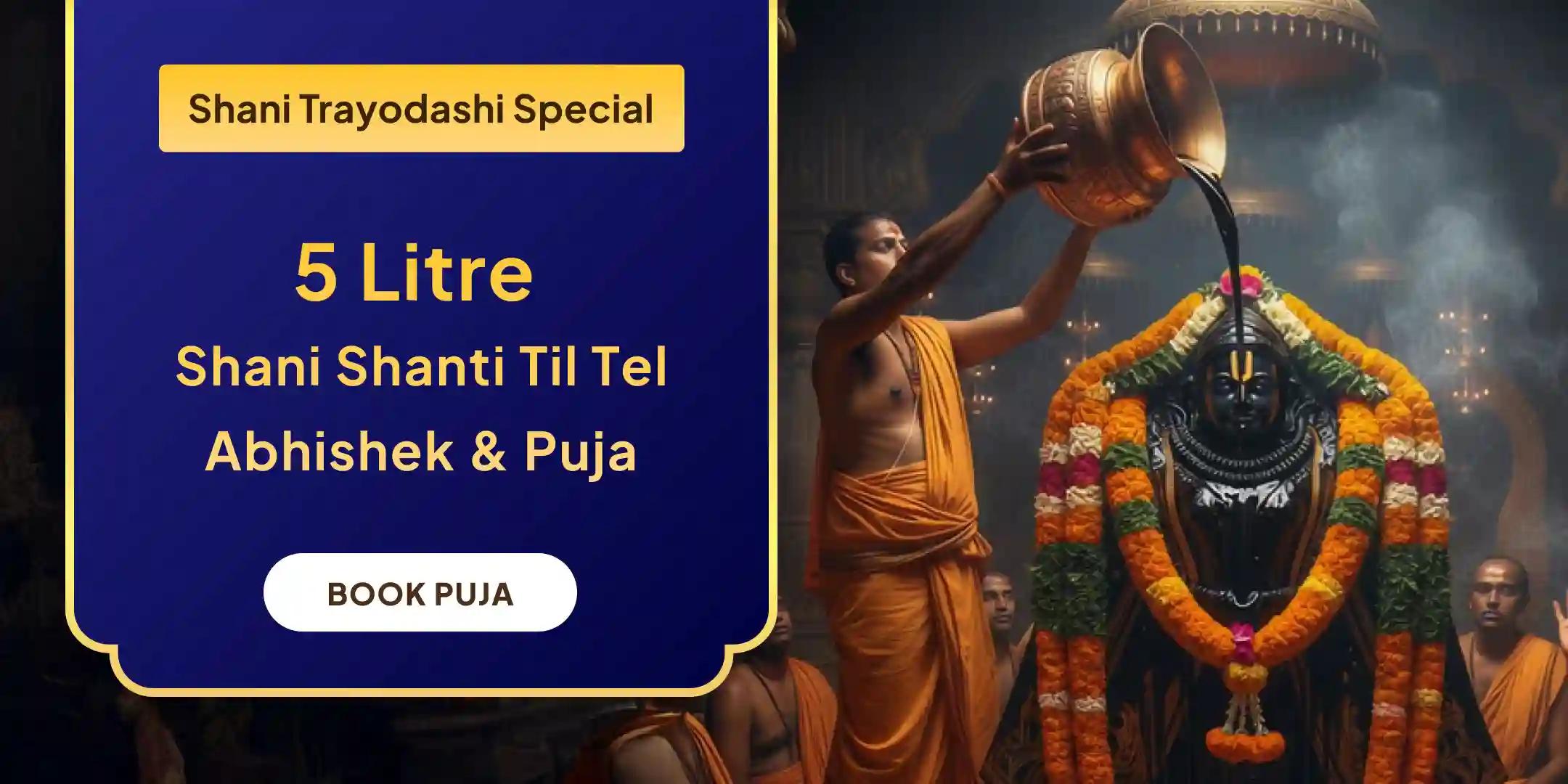 5 Litre Shani Shanti Til Tel abhishek and Shani Shanti Puja