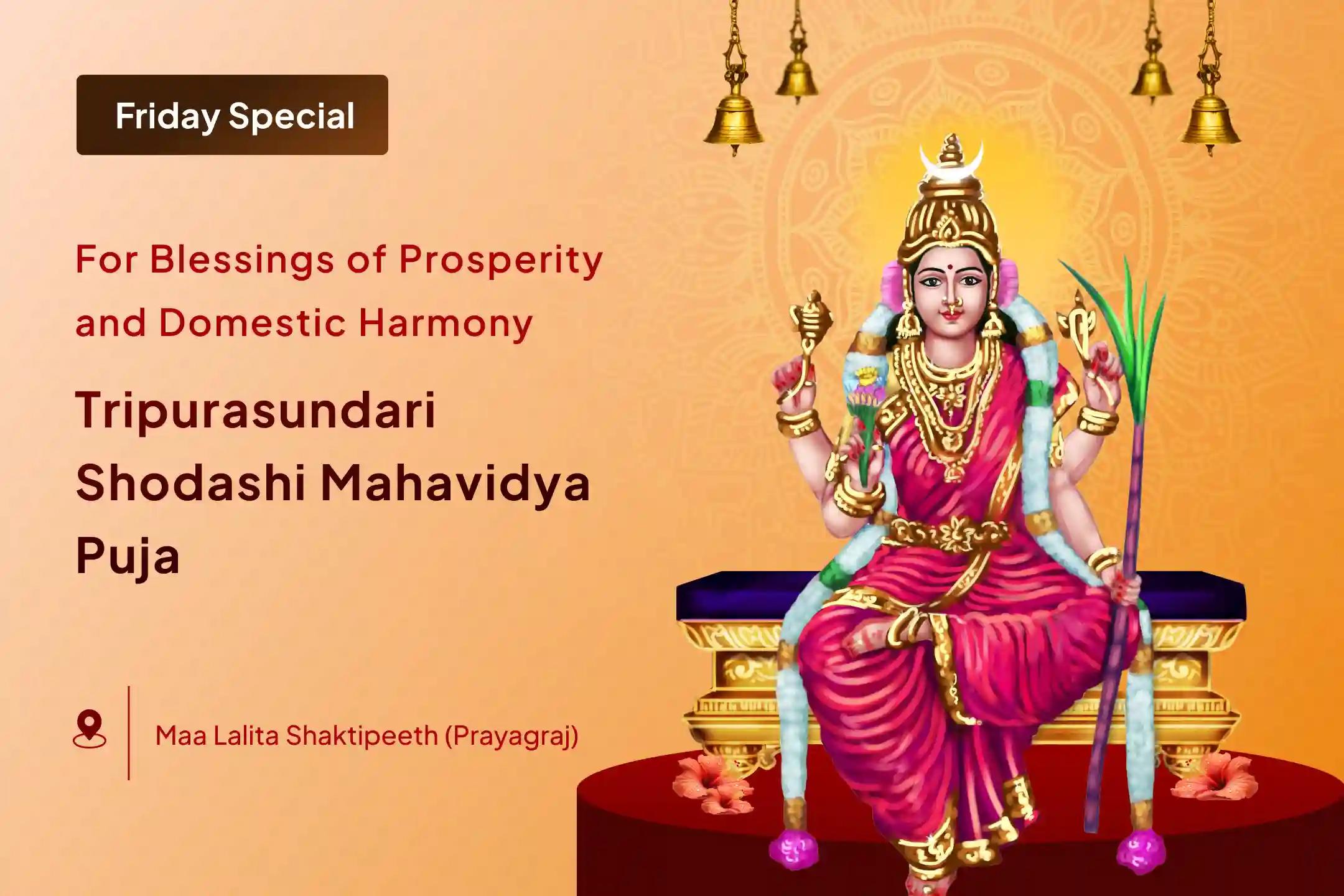 😔 Do you feel your life lacks complete joy, peace, and lasting harmony? The grace of Maa Tripurasundari Shodashi on this powerful Friday Chaturthi can fill your life with supreme bliss