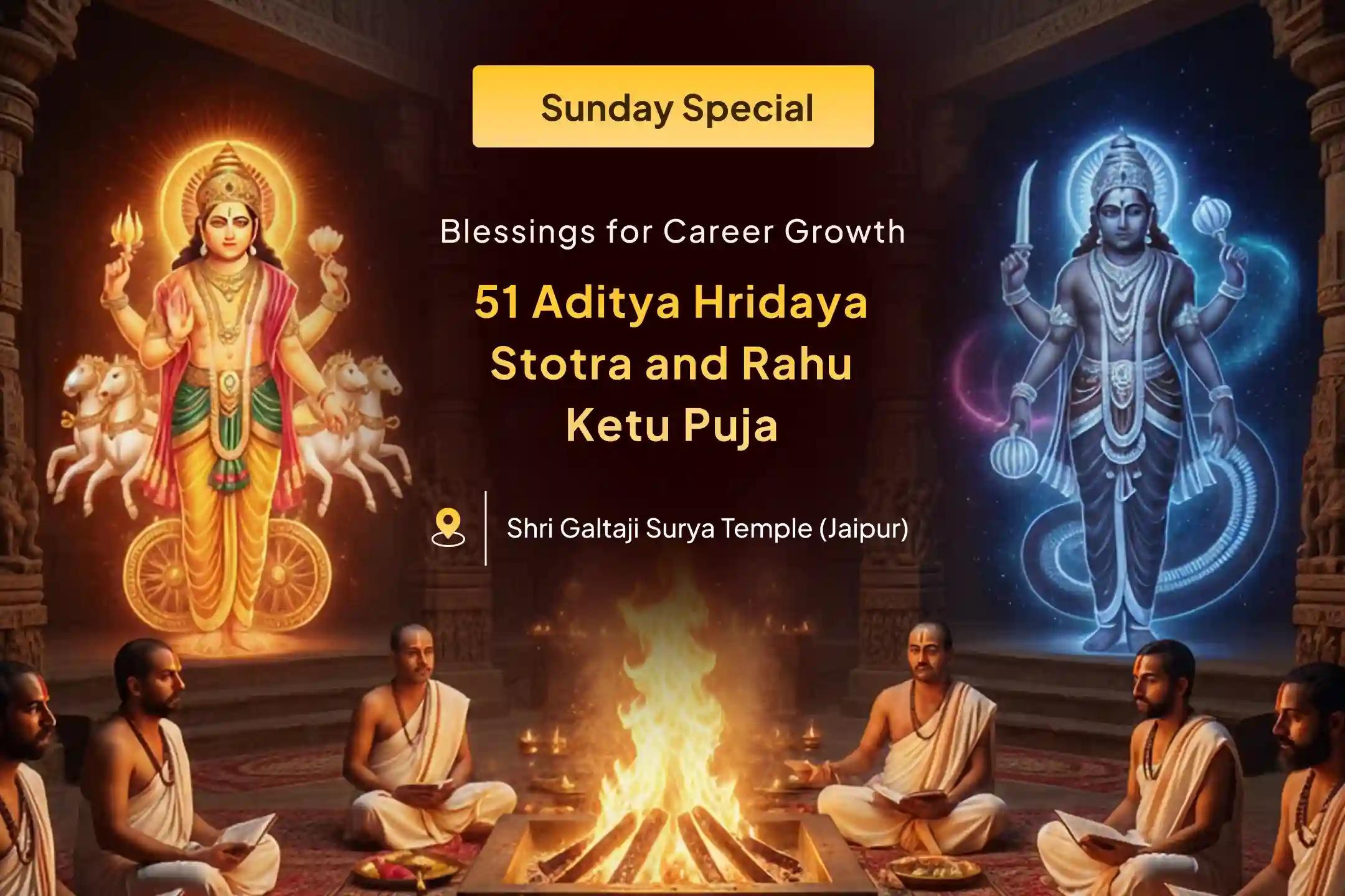 Facing unseen obstacles in your career? Is your leadership losing its shine? Receive blessings for growth through Surya and Rahu–Ketu Shanti Puja 🔔